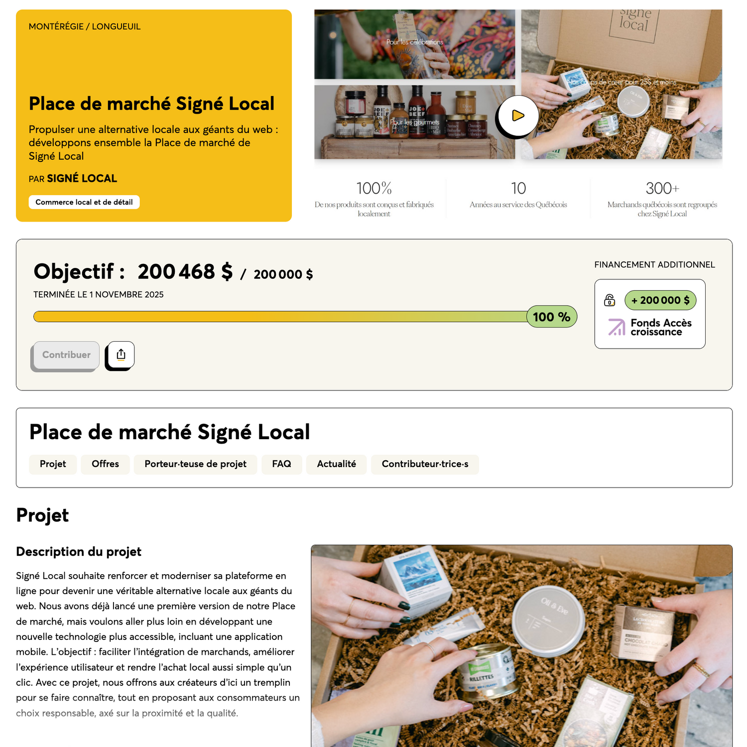 Merci ! Notre campagne La Ruche atteint 200 000 $ — et ce n’est que le début