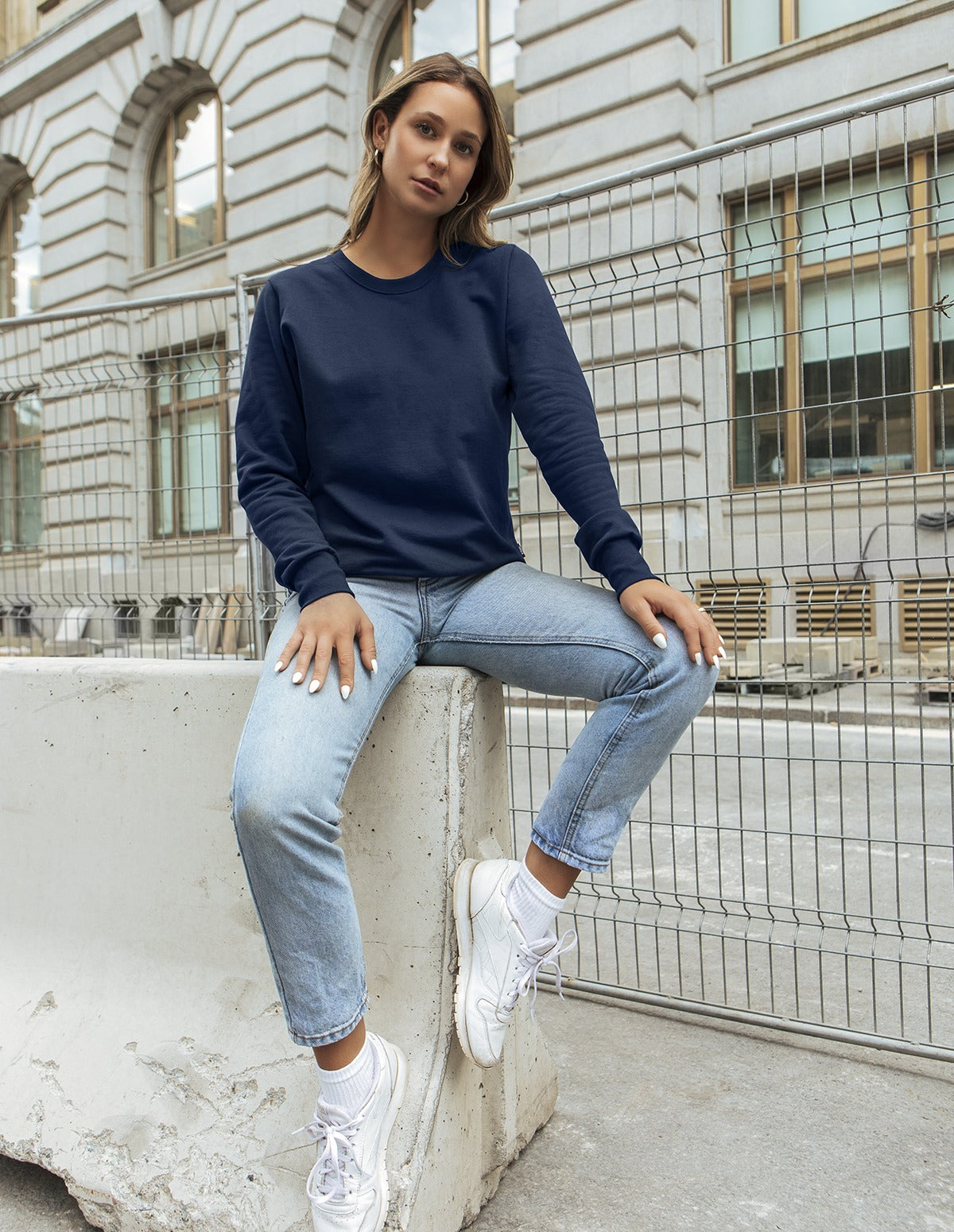 Crew neck fleece L41 - Plain