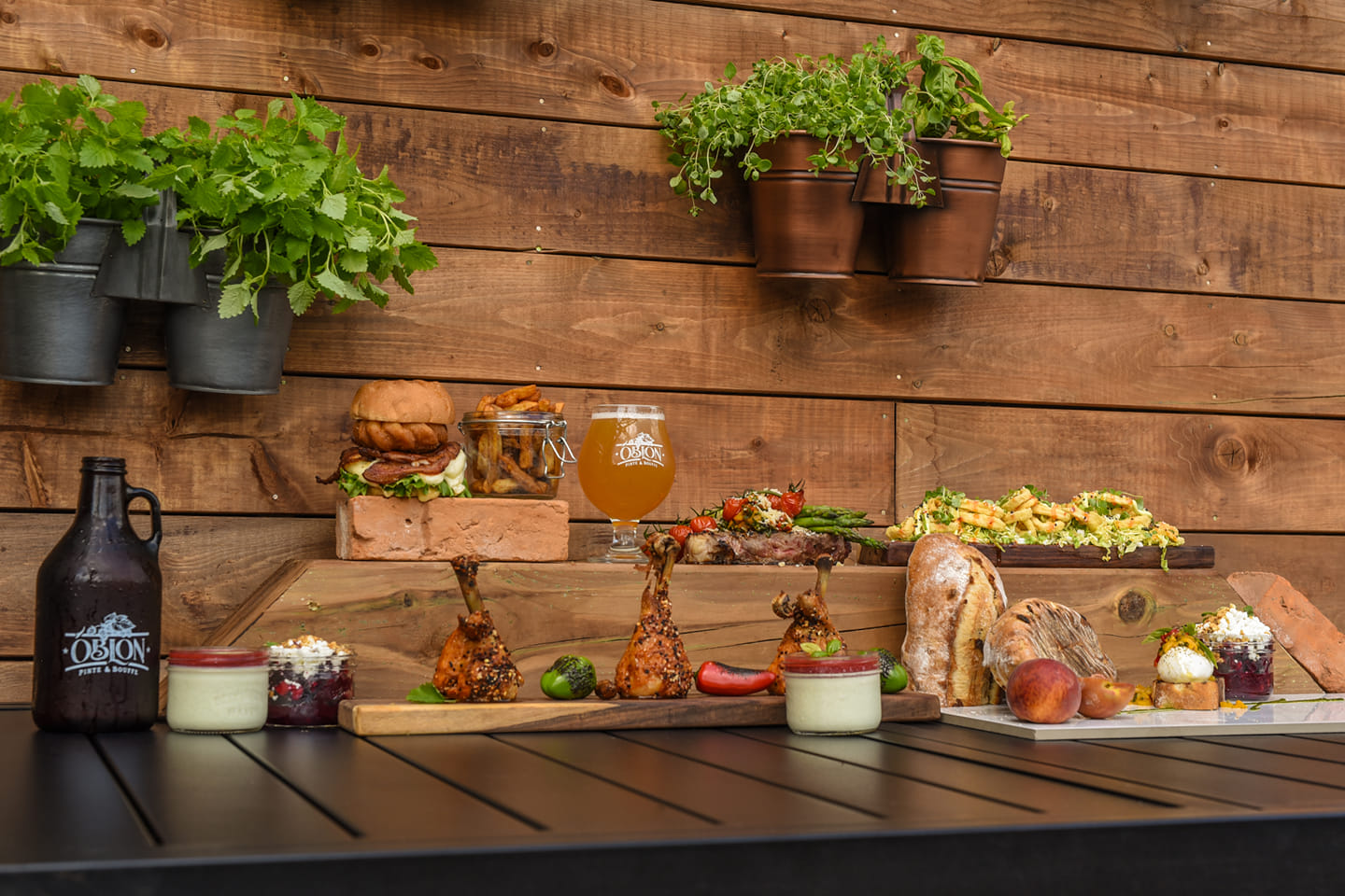 Beers and meals for 2 people - Óblon Pint & Bouffe