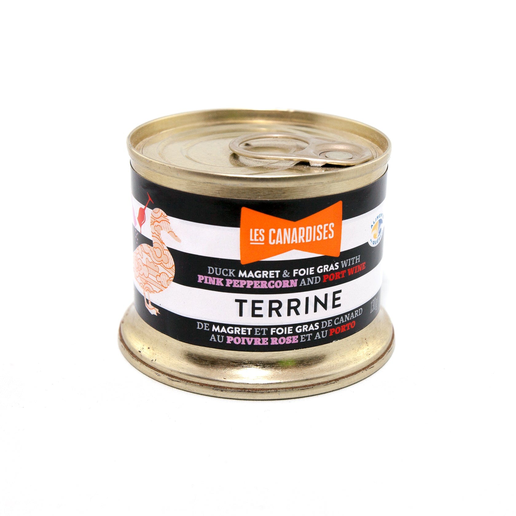Terrine de magret et foie gras au poivre rose et Porto