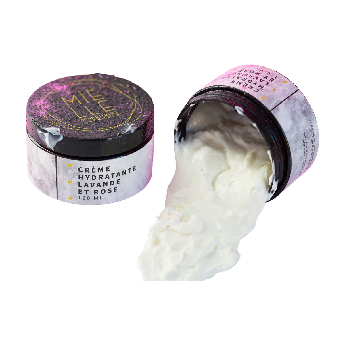 Crème hydratante lavande et rose
