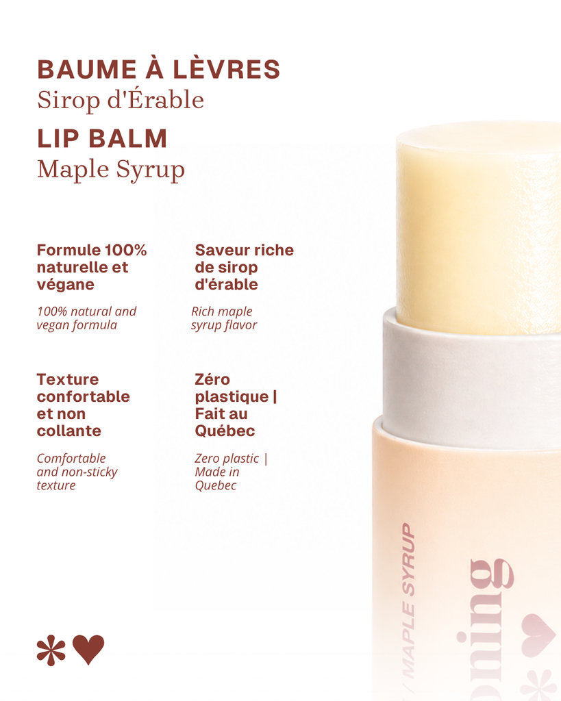 Baume à lèvres - Sirop d'érable
