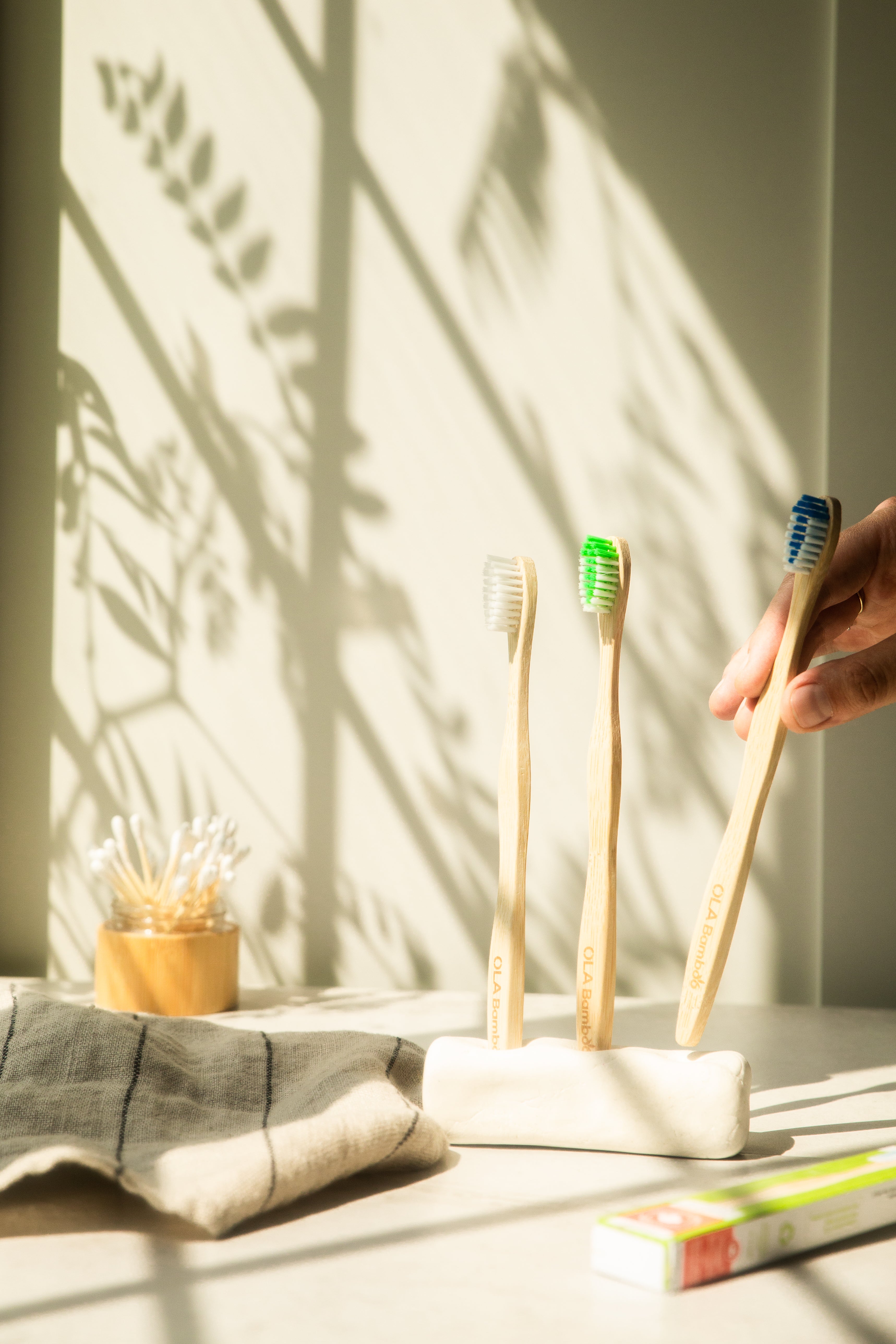 Pack of 4 Bamboo Toothbrushes