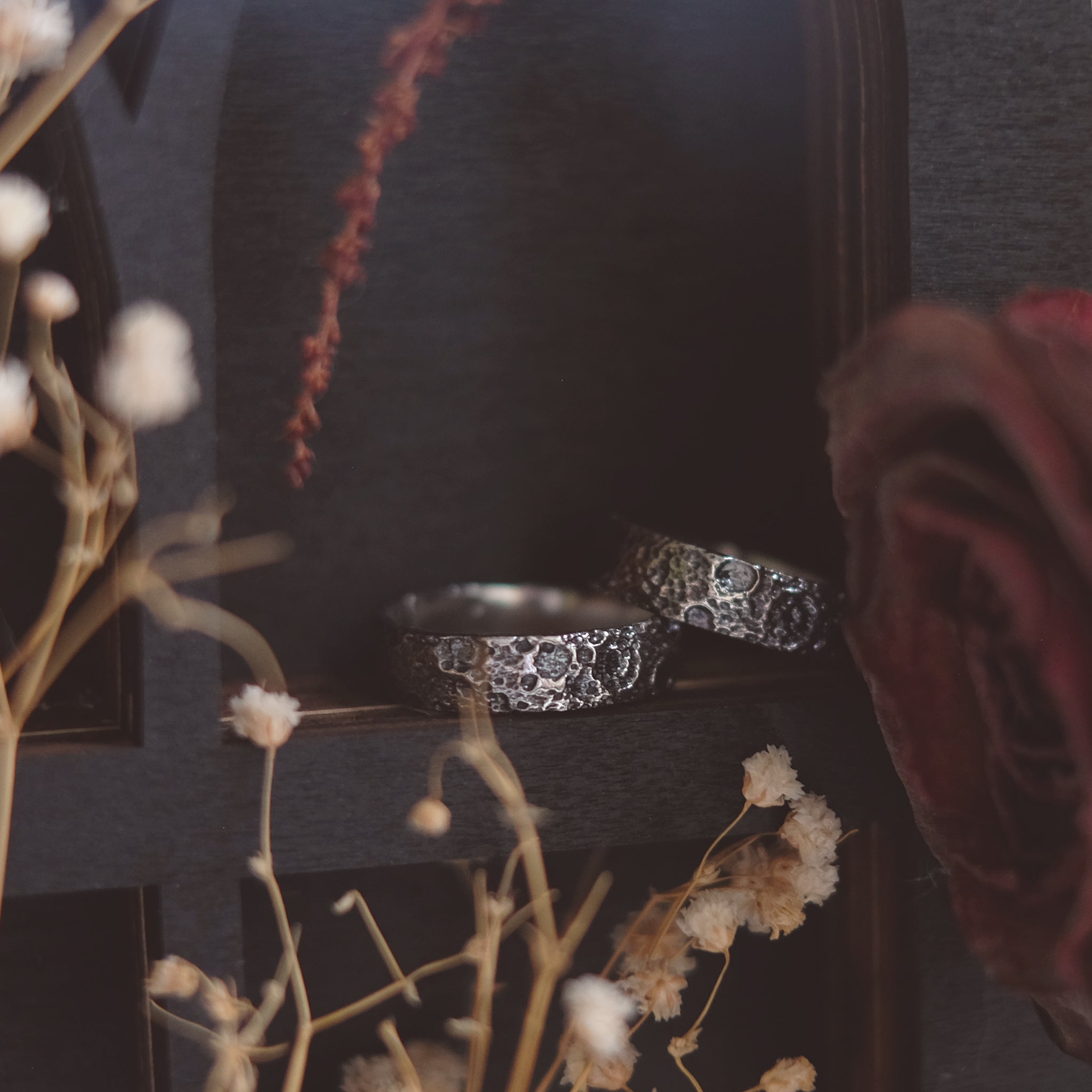 Bague Cratère de Lune – Argent Sterling