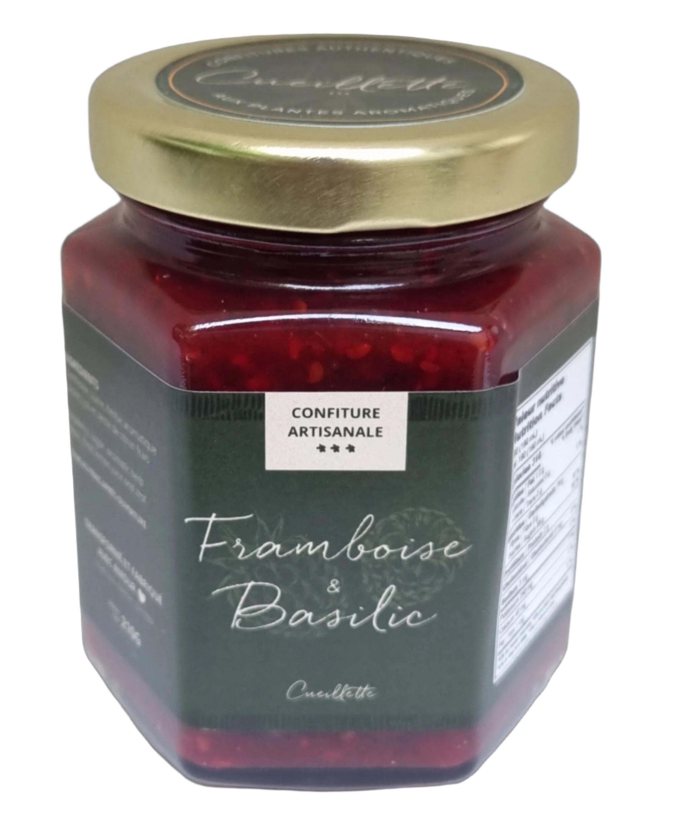 Homemade jam - Raspberry basil