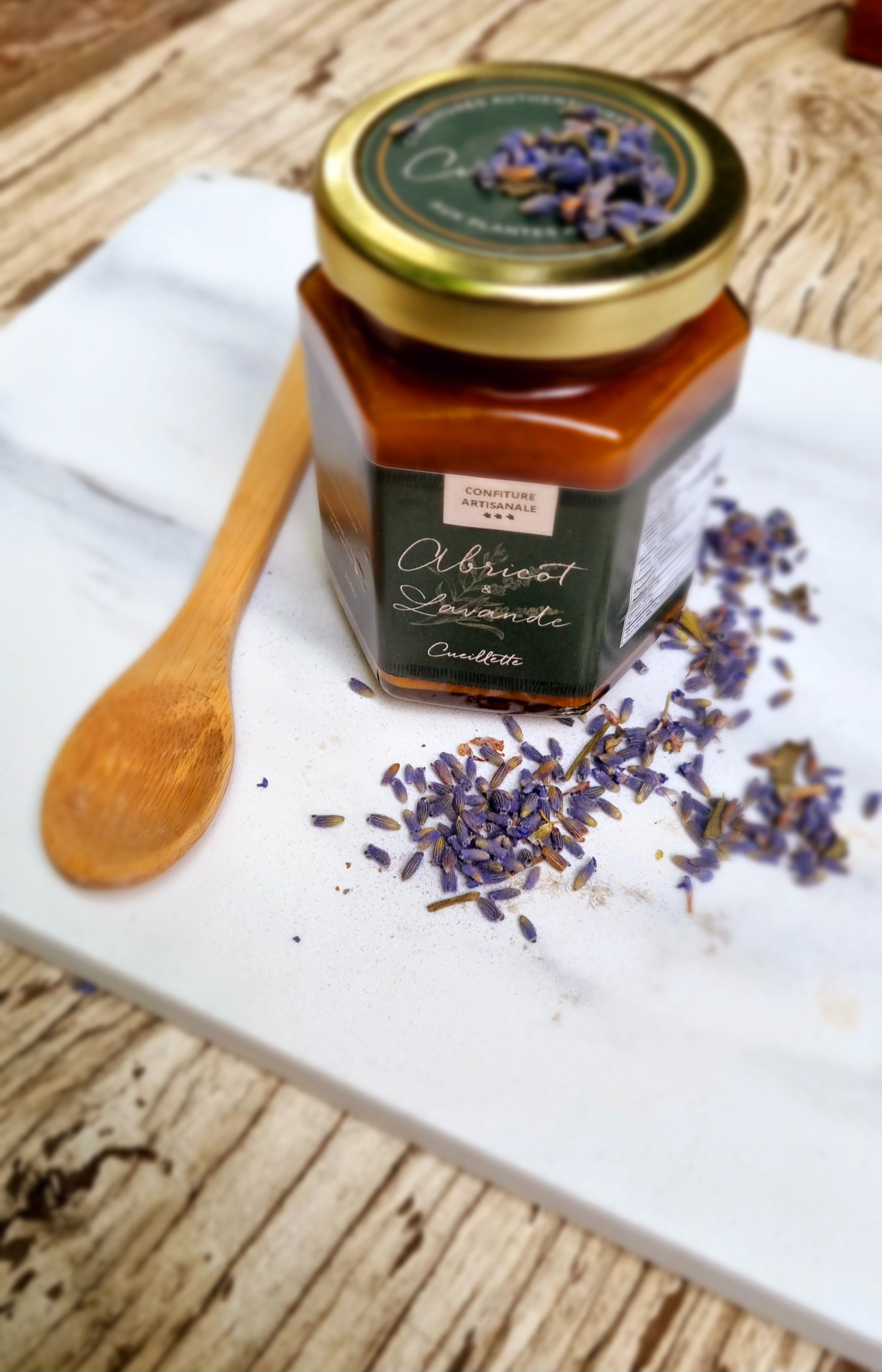 Homemade jam - Apricot lavender
