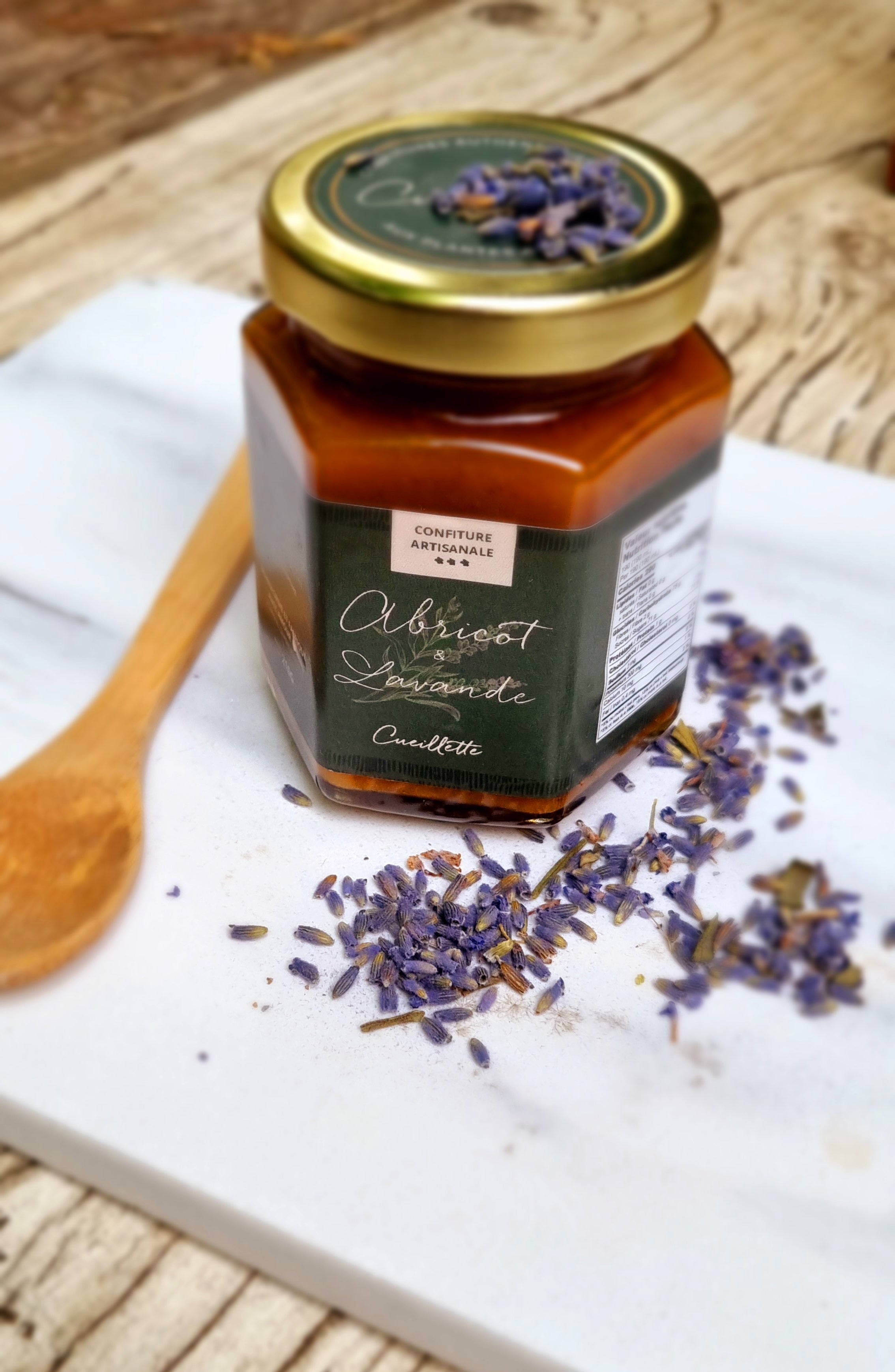 Homemade jam - Apricot lavender