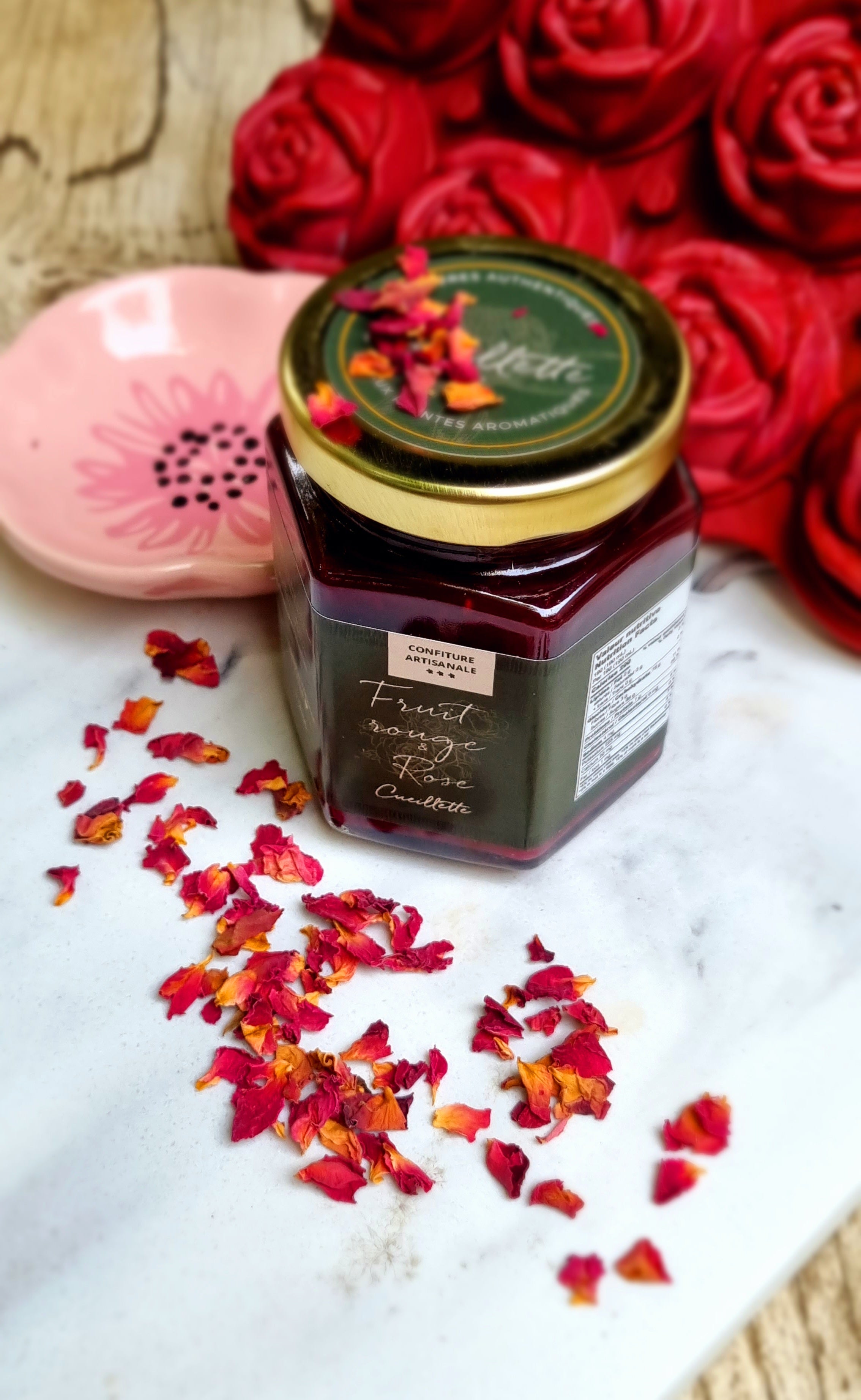 Homemade jam - Red fruit Rose
