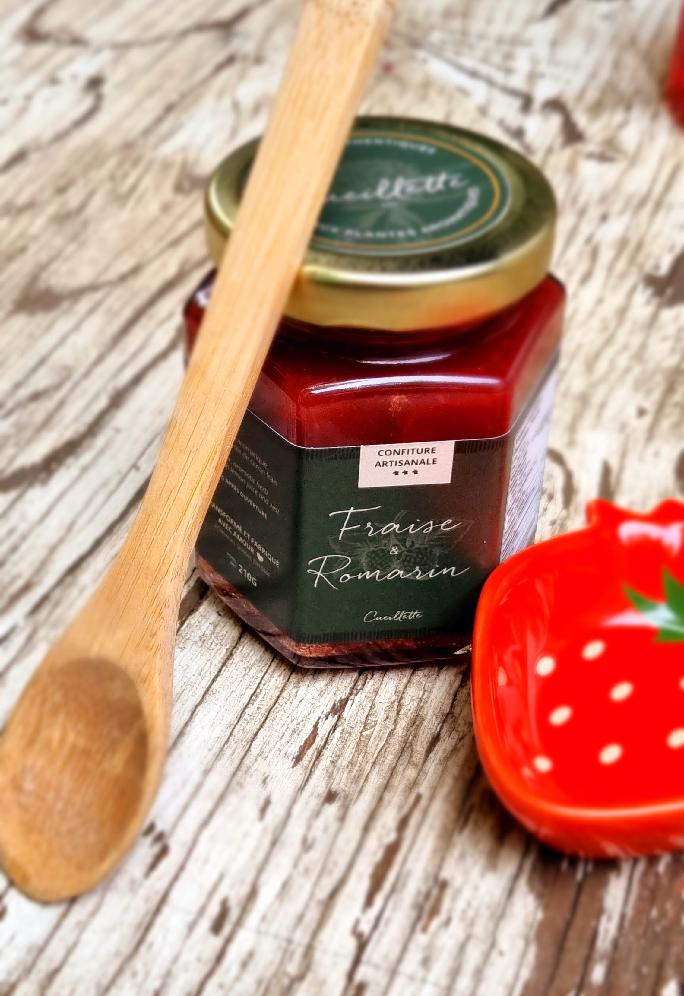 Homemade jam - Strawberry rosemary