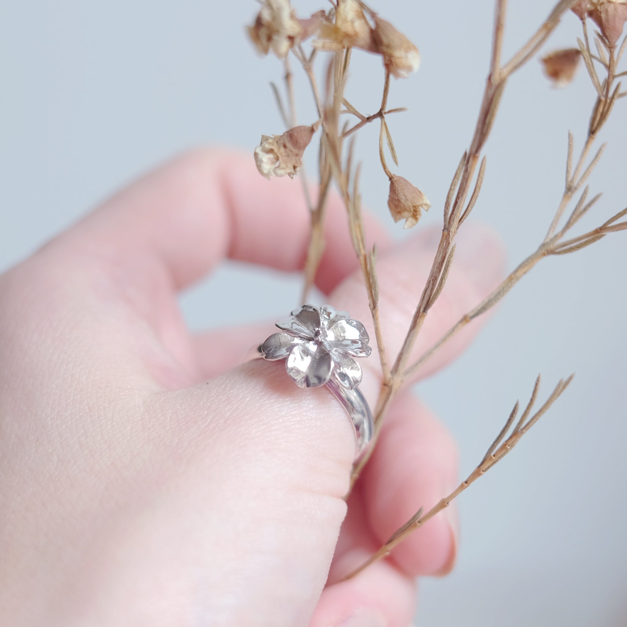 Iris - bague en argent sterling