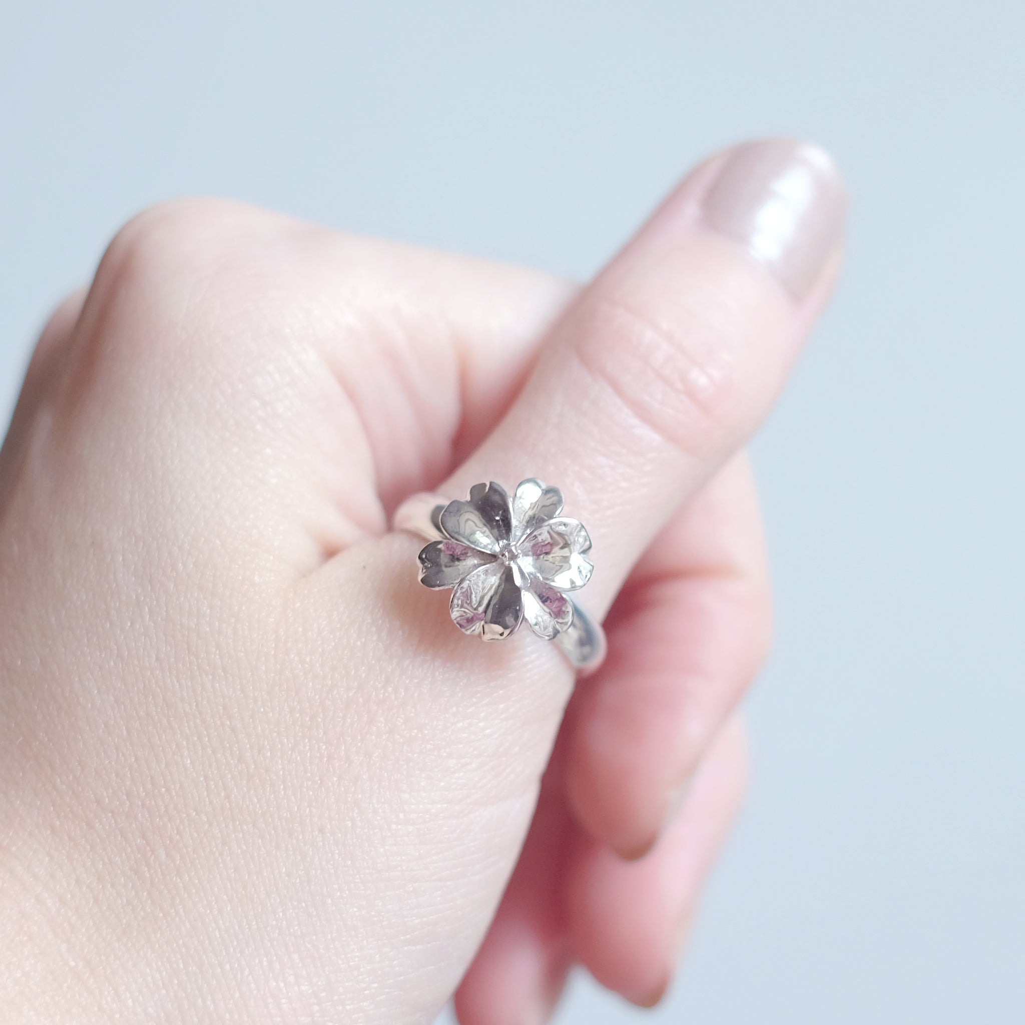 Iris - bague en argent sterling