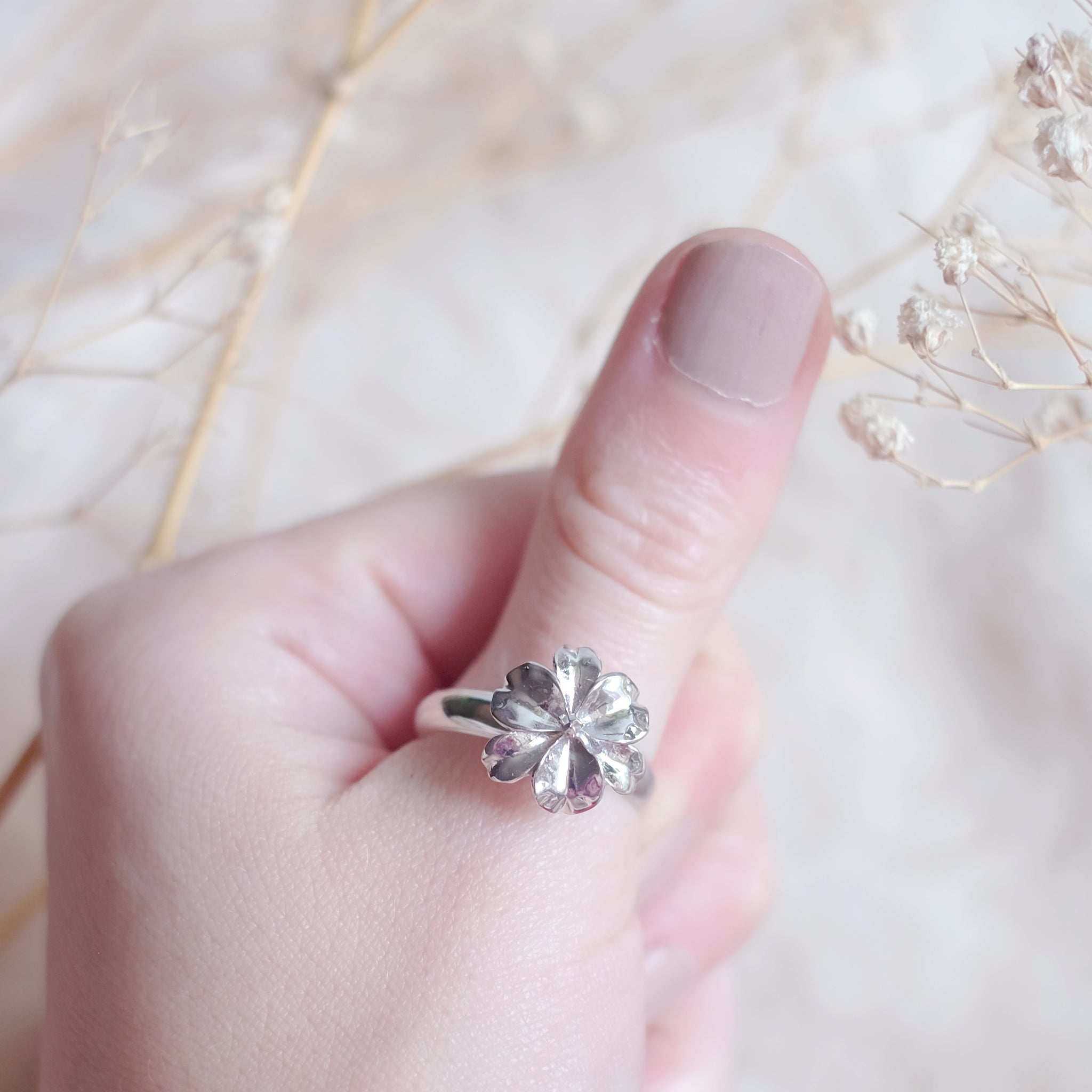 Iris - bague en argent sterling