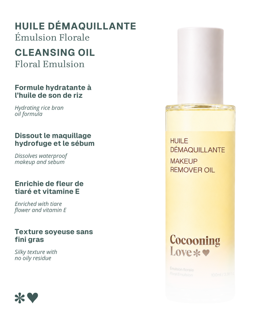 Émulsion Florale – Huile démaquillante naturelle