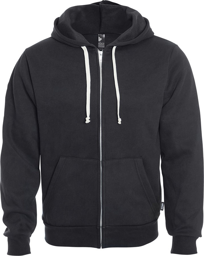 Hooded and zip-up fleece
