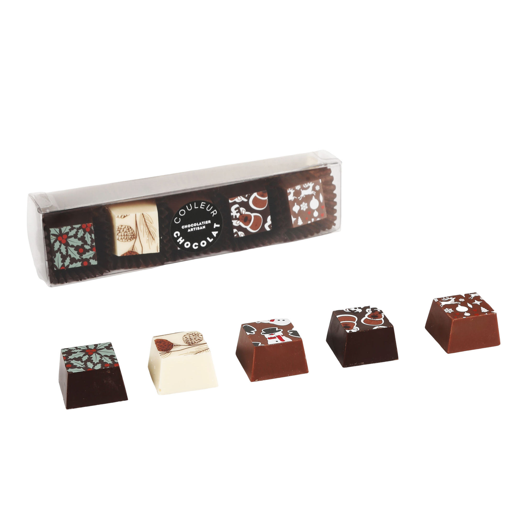 Boîte 5 morceaux des fêtes