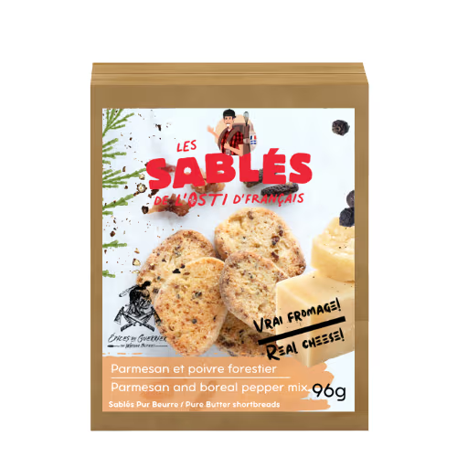 Boite de p'tits Sablés - Parmesan poivre forestier