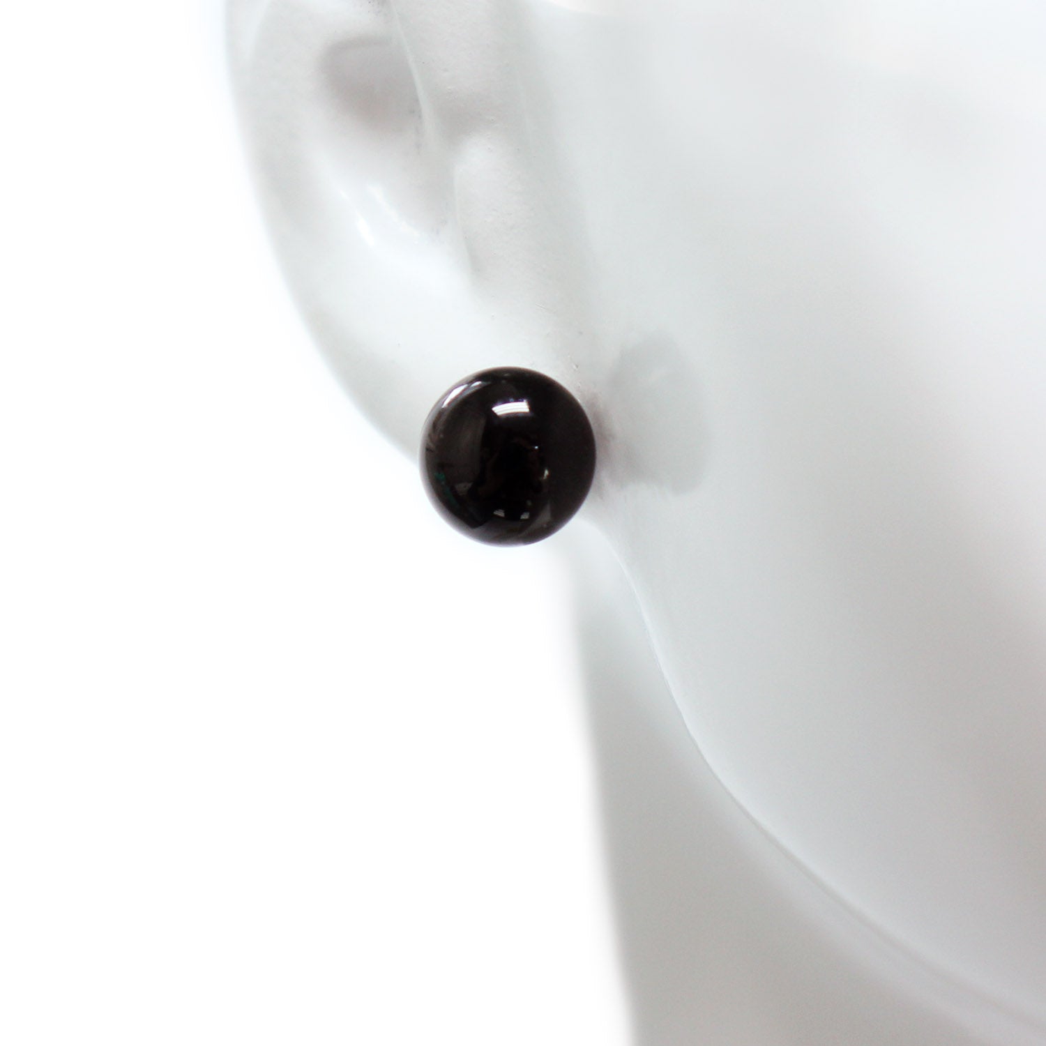 boucles d'oreilles bouton