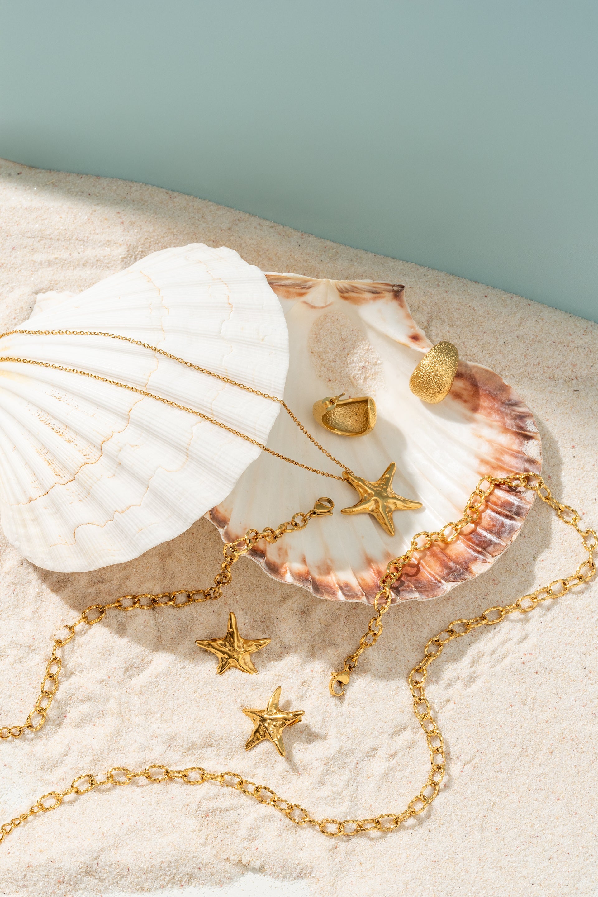 Boucles d'oreilles starfish - Textures