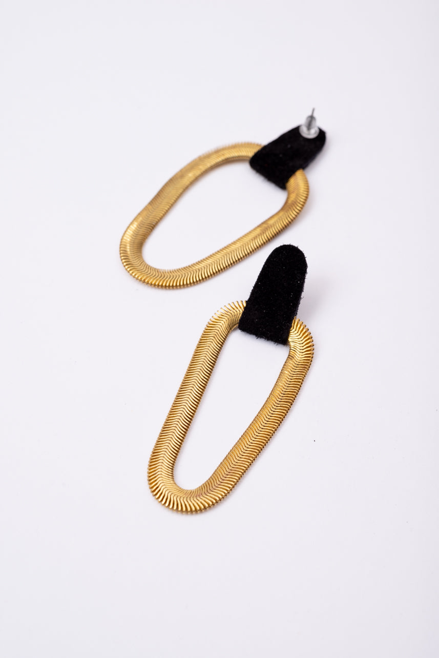9e AVENUE boucles d'oreilles en cuir et laiton