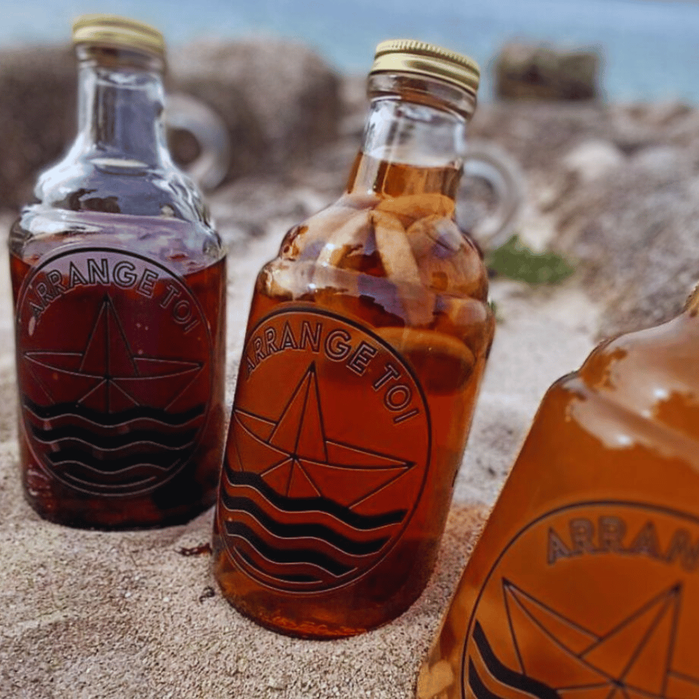 Two bottles of arranged rum - ARRANGE TOI