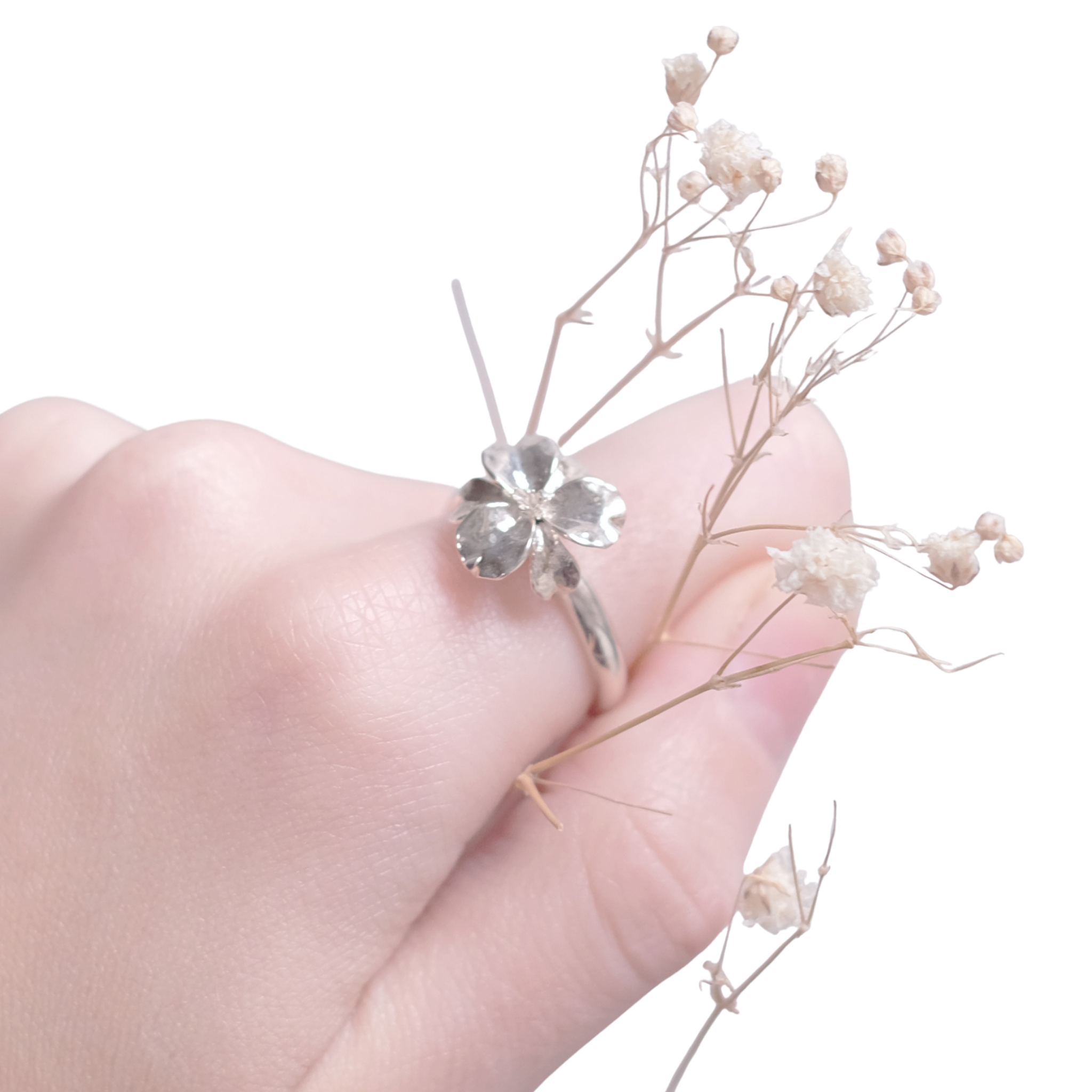 Iris - bague en argent sterling