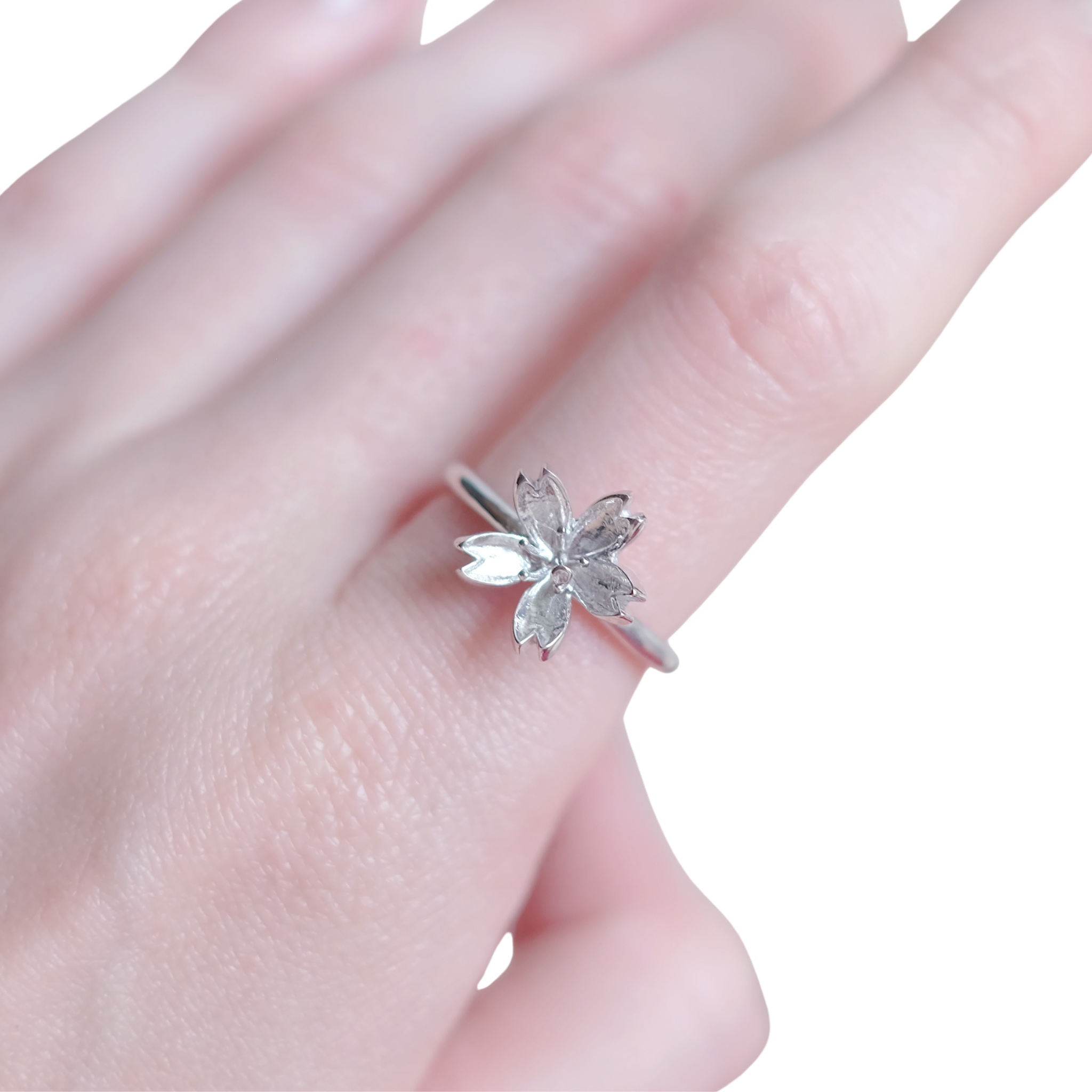 Sakura - bague en argent sterling