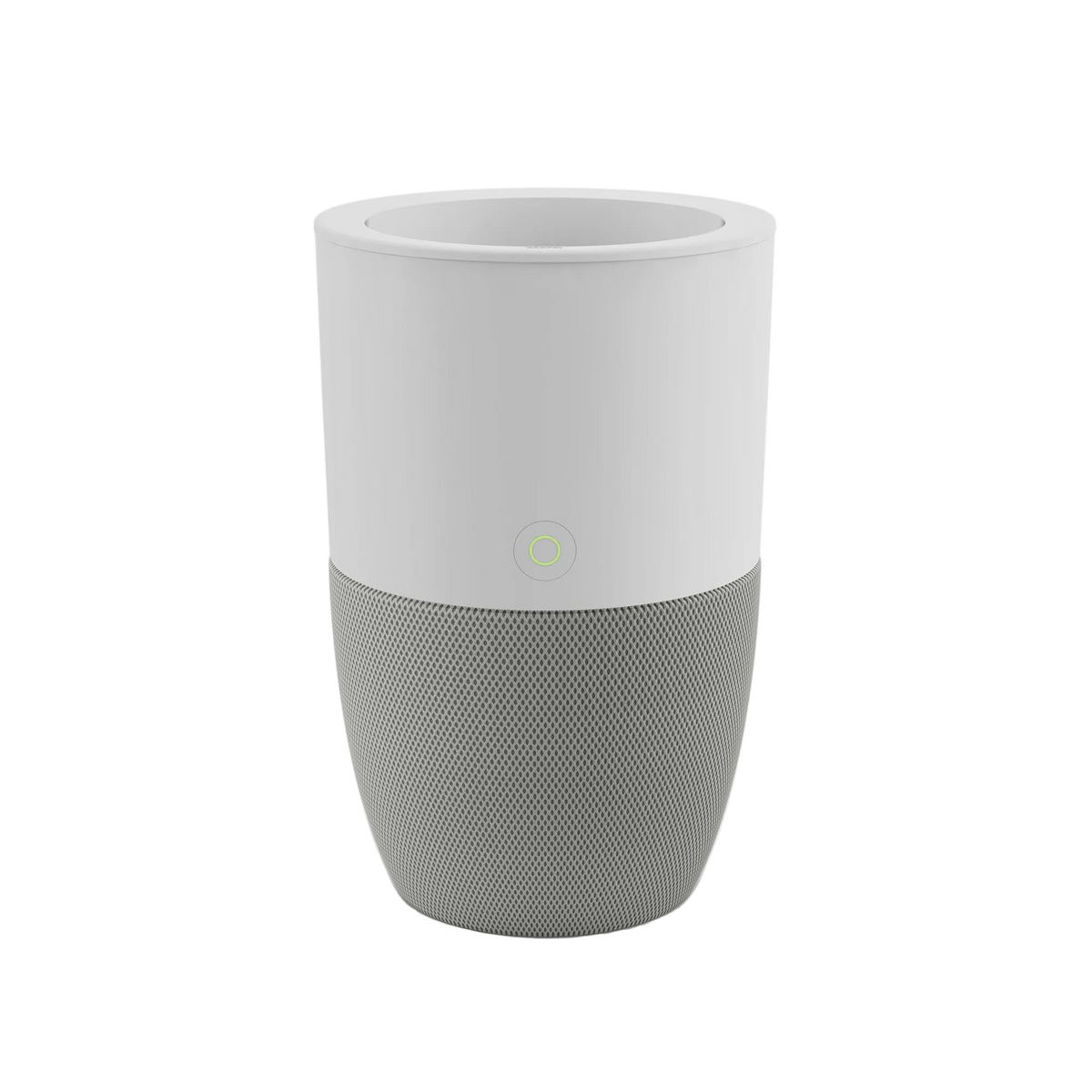Dupray Bloom air purifier in white and grey, shown on its own without a plant