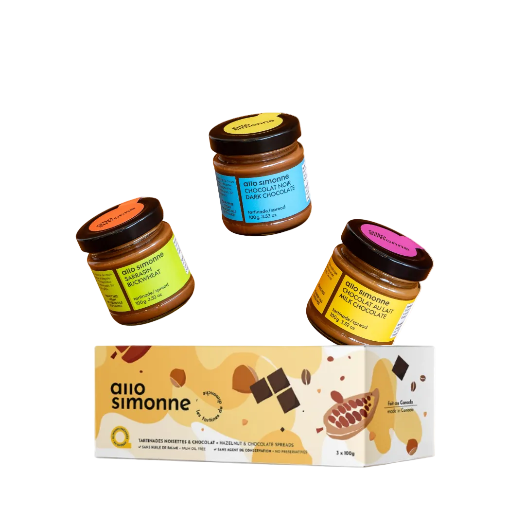 Trio tartinade jaune