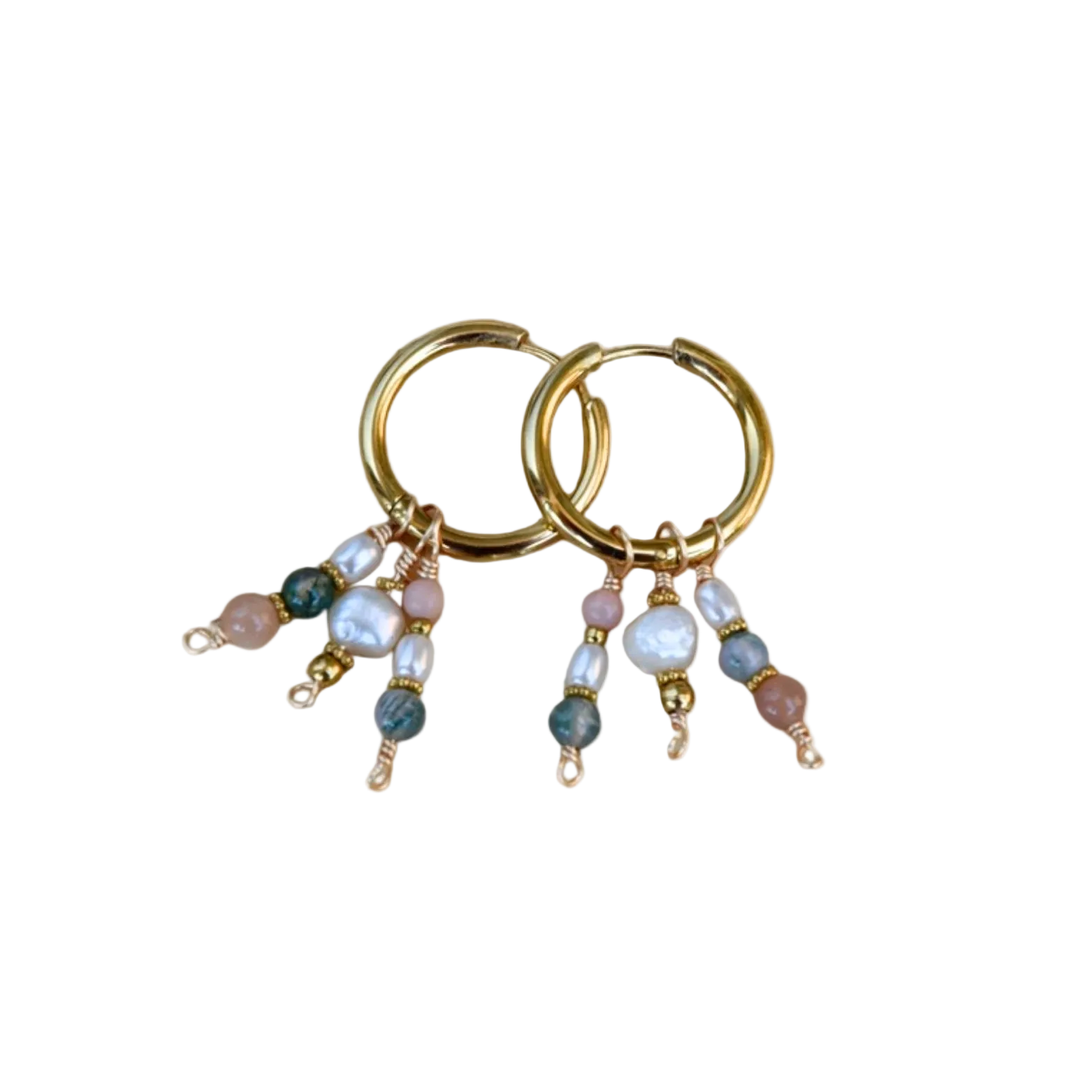 Boucles d'oreilles - Coral reefs hoops