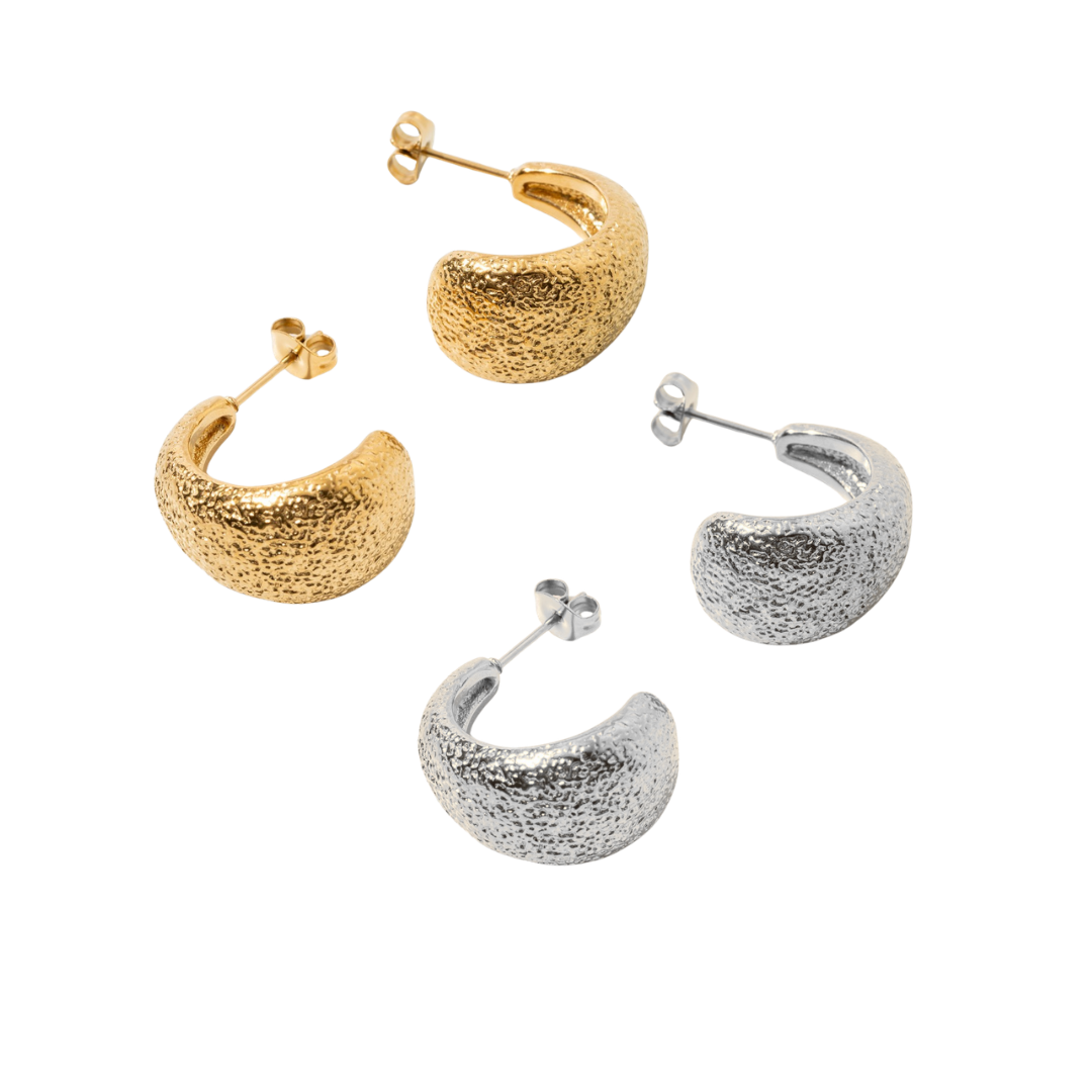 Boucles d'oreilles Chunky Textured - Textures