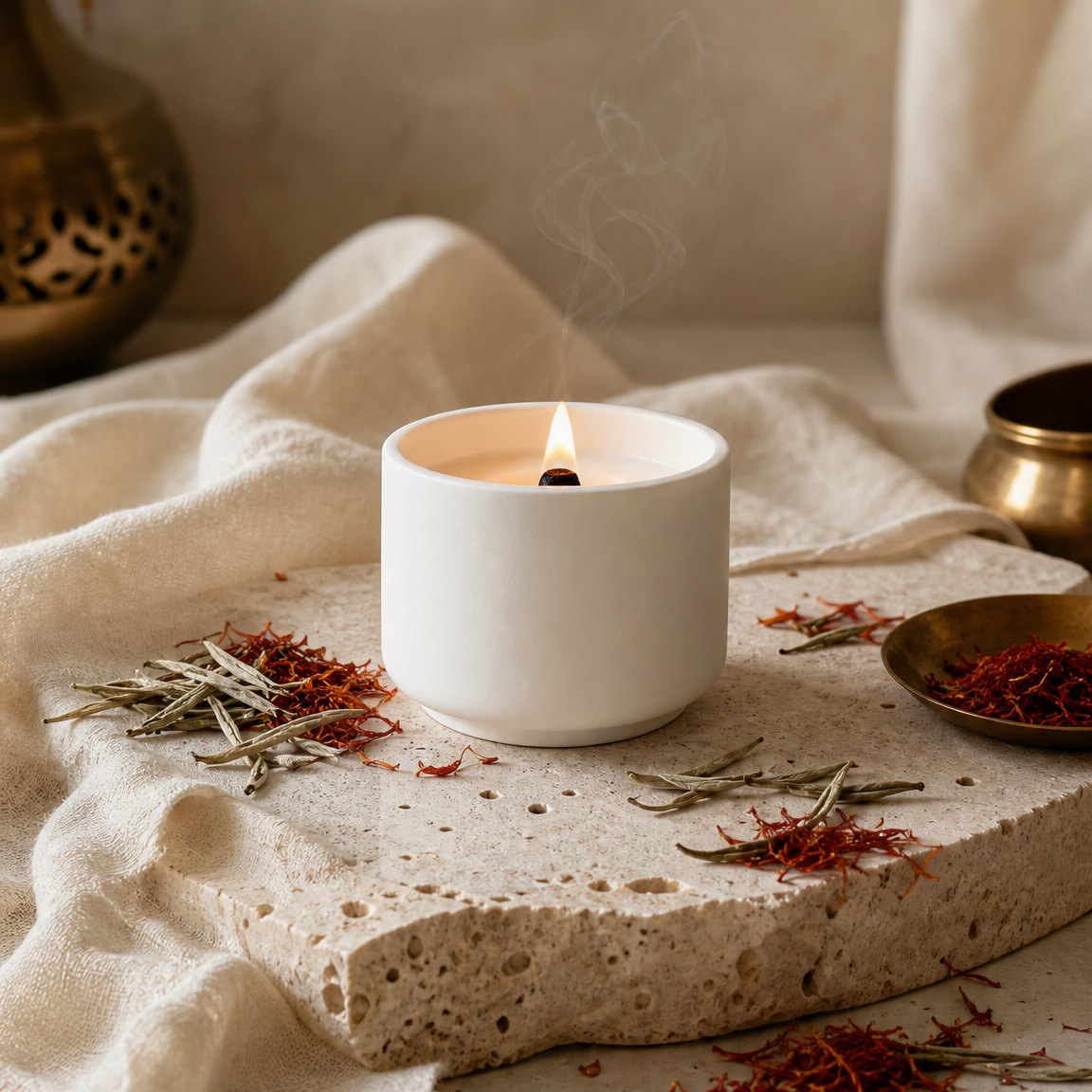 Candle Bengal | Saffron + White Tea