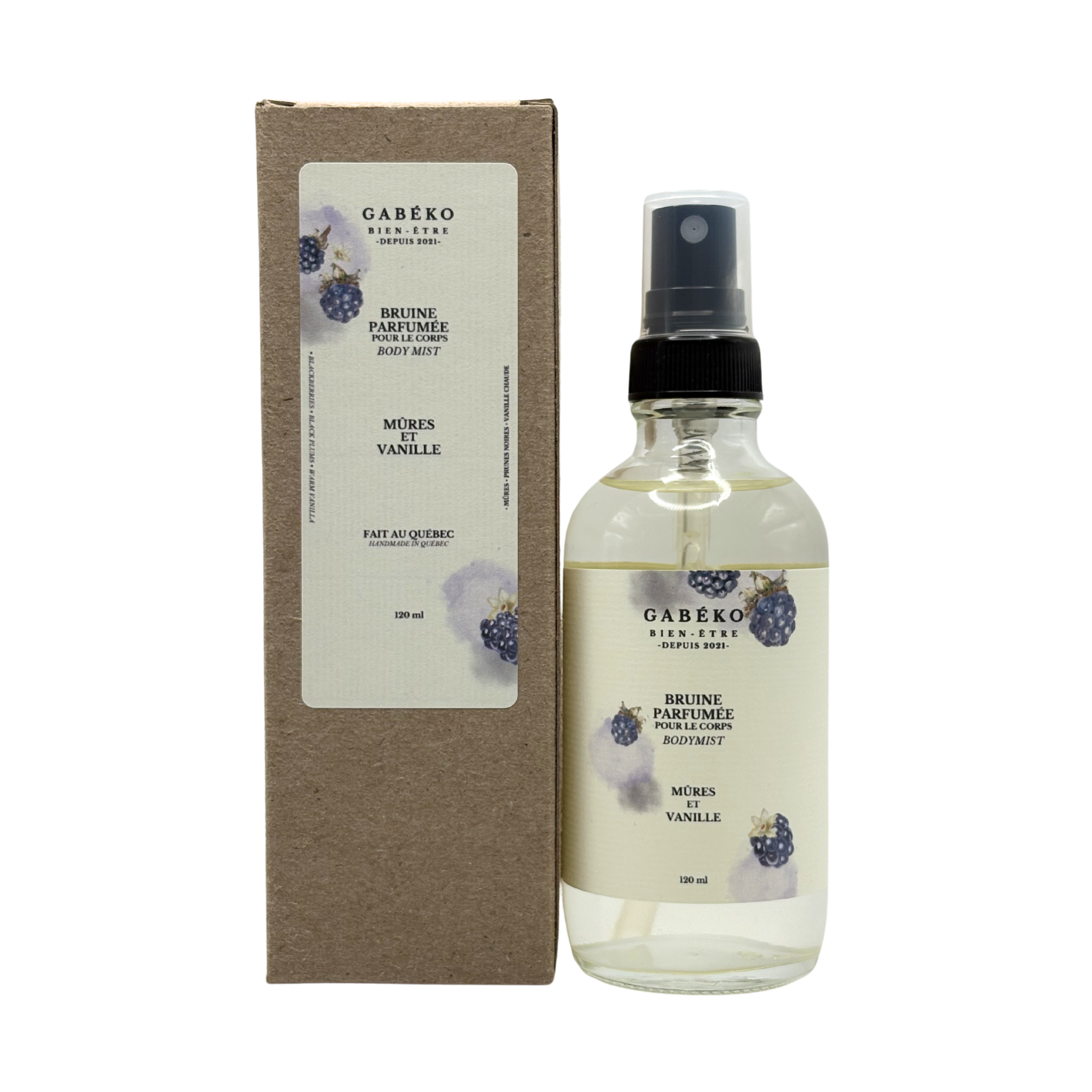 Bruine de corps - Mûres et Vanille