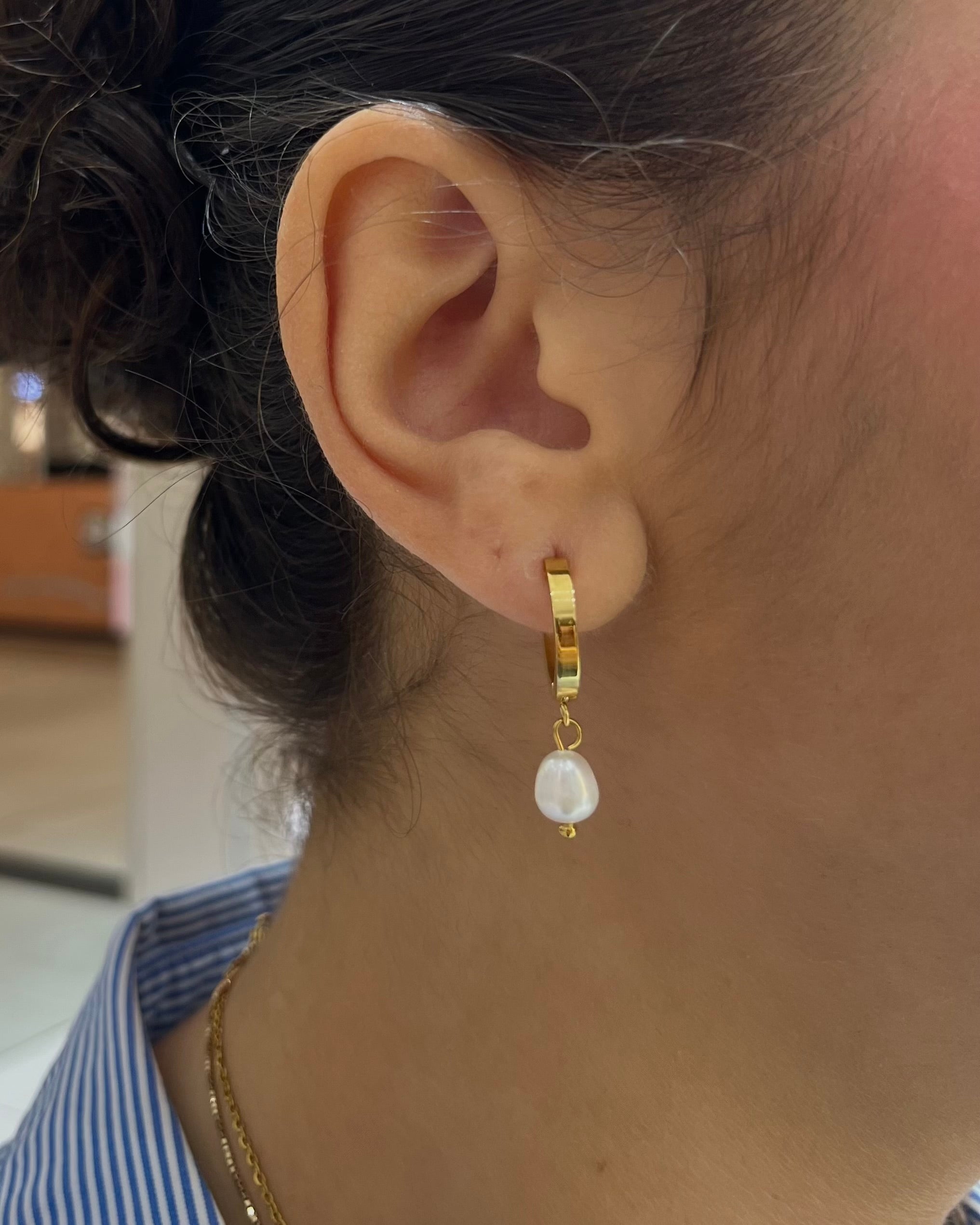 Boucles d'oreilles perles