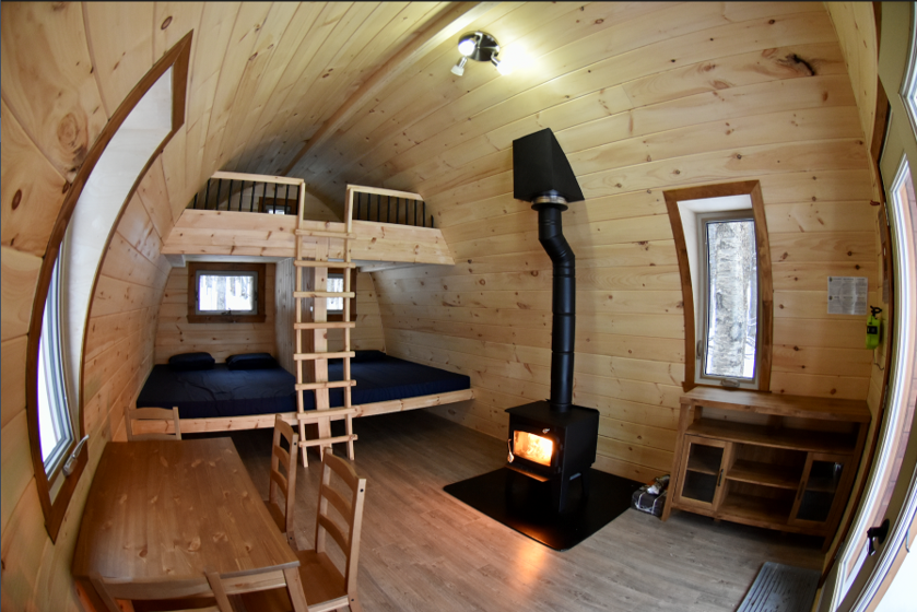 Overnight stay in a Family Pod for 4 people - Au Diable Vert