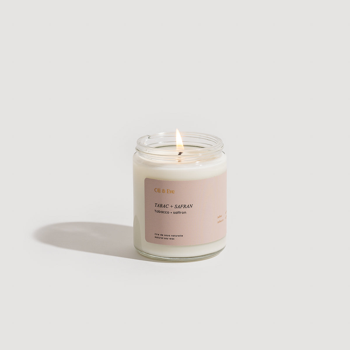 Chandelle Tabac et safran - Oli & Eve