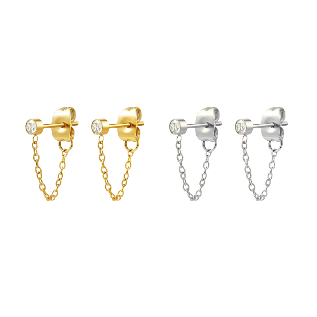 Boucles d'oreilles chain studs