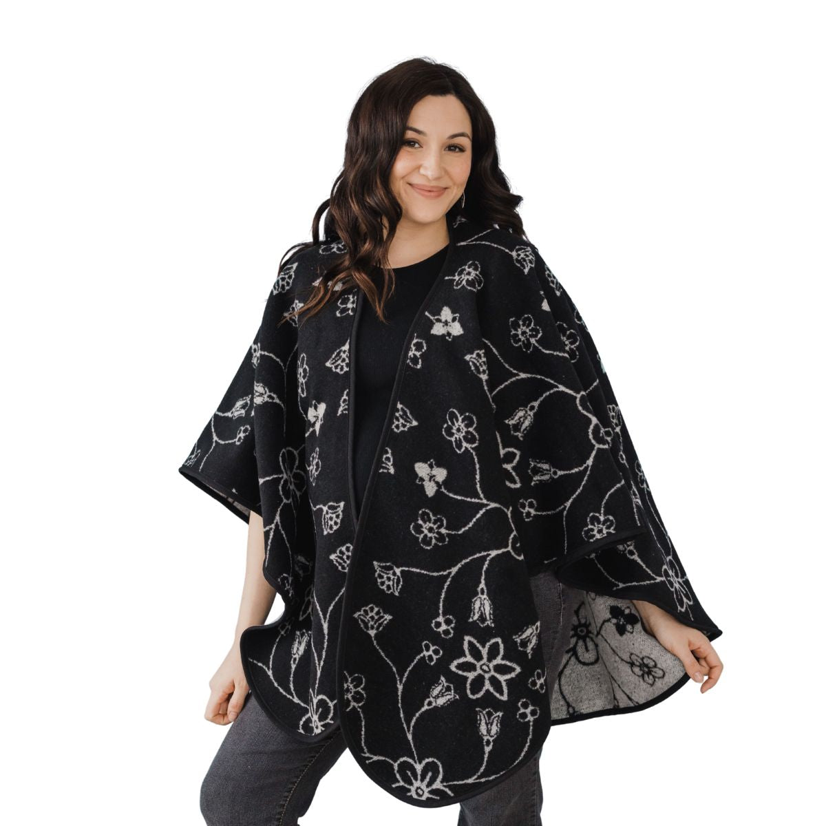 Châle écoresponsable Fleurs