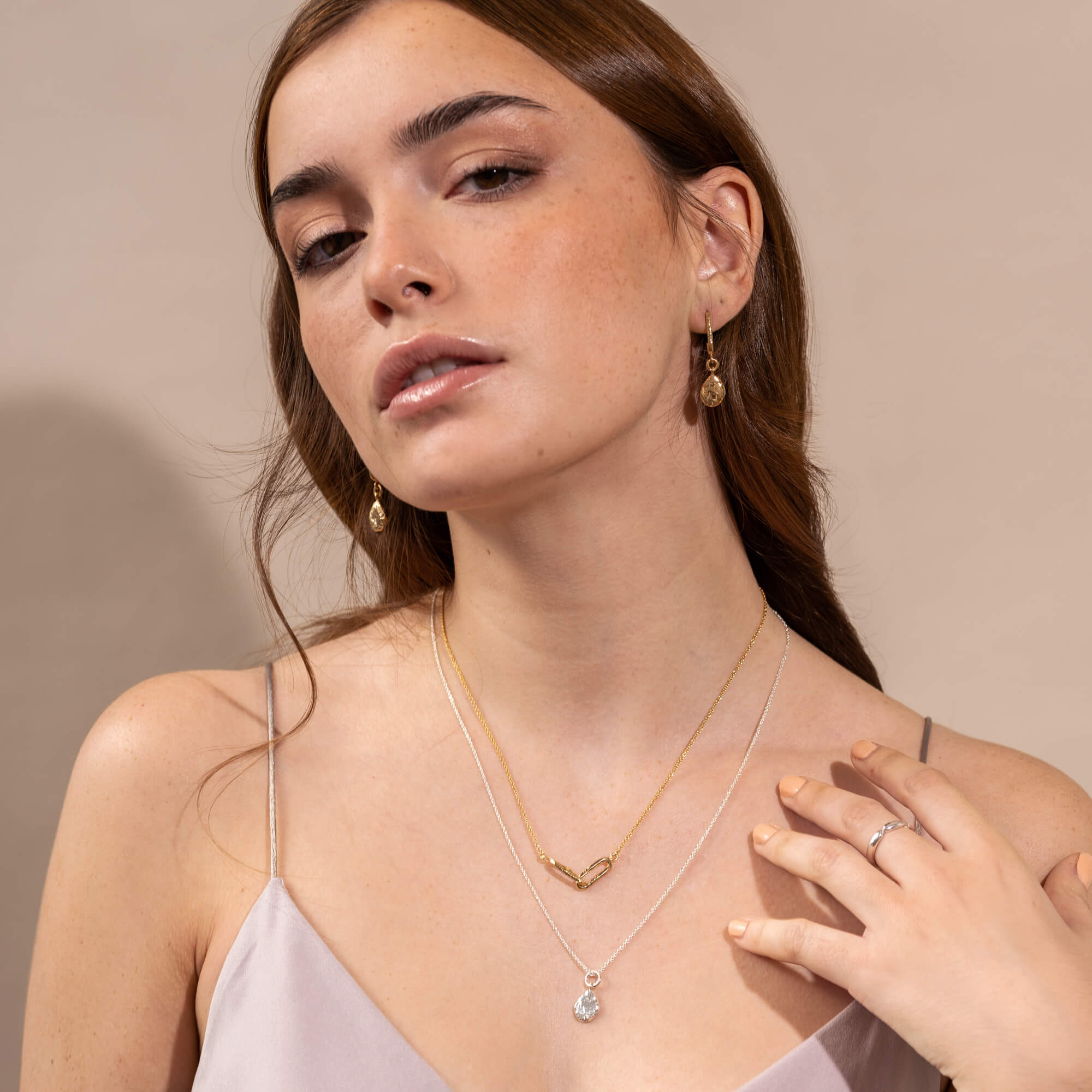 Marguerite - Collier à breloque en argent sterling
