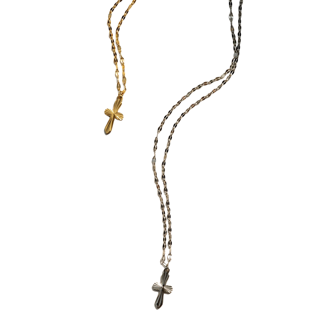 Collier seashell cross