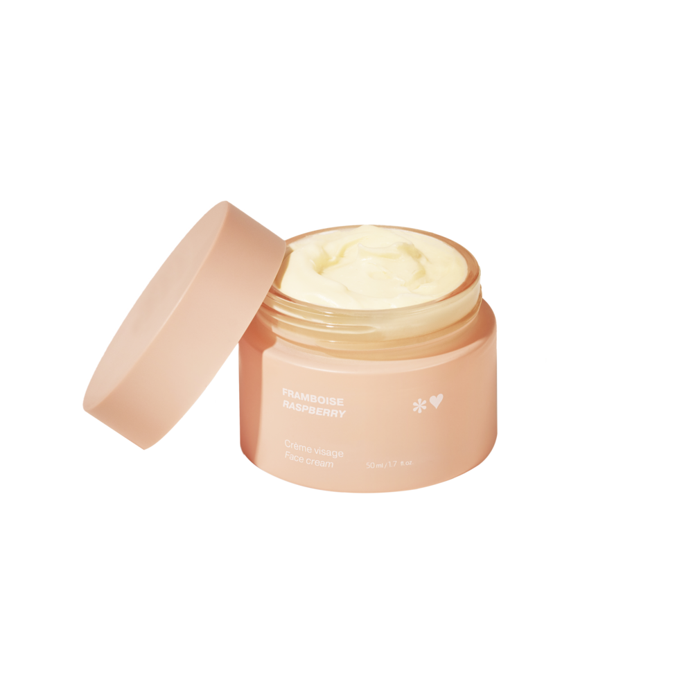 Crème visage peaux mixtes à grasses - Framboise