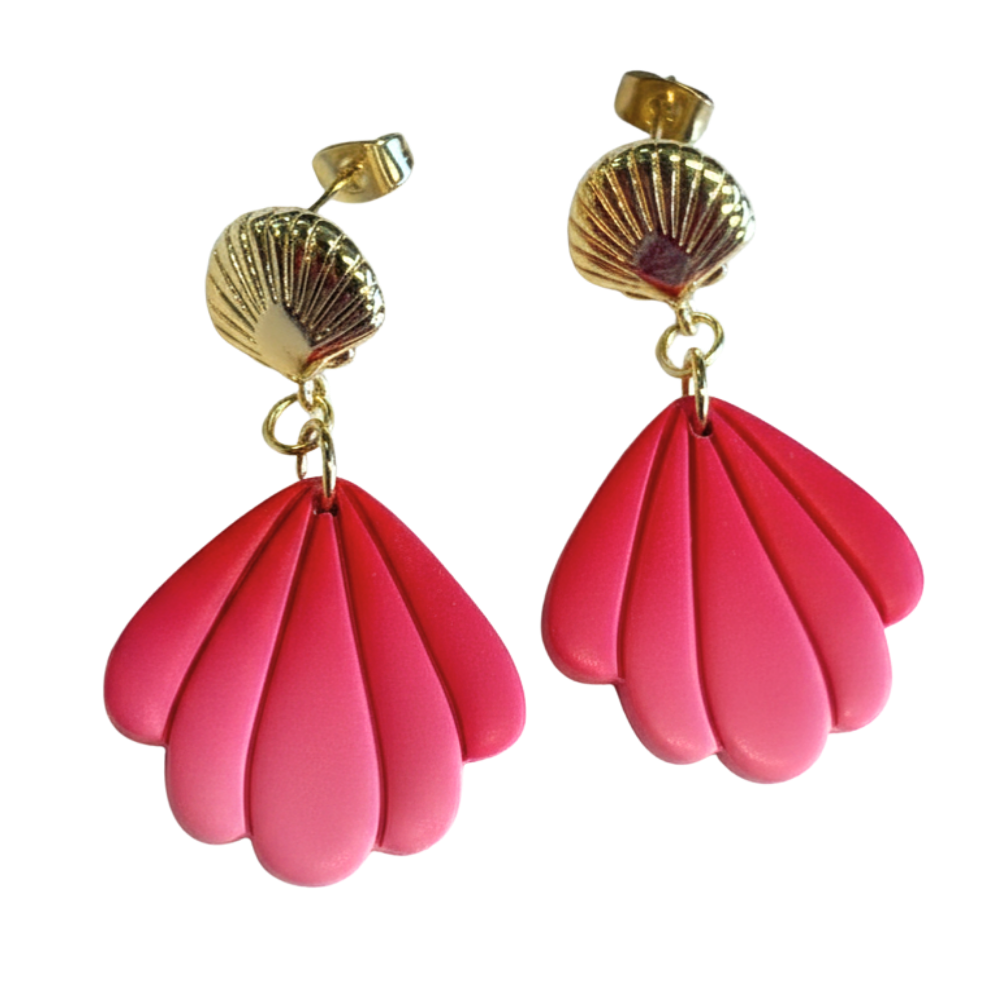 Boucles d'oreille Coralina corail
