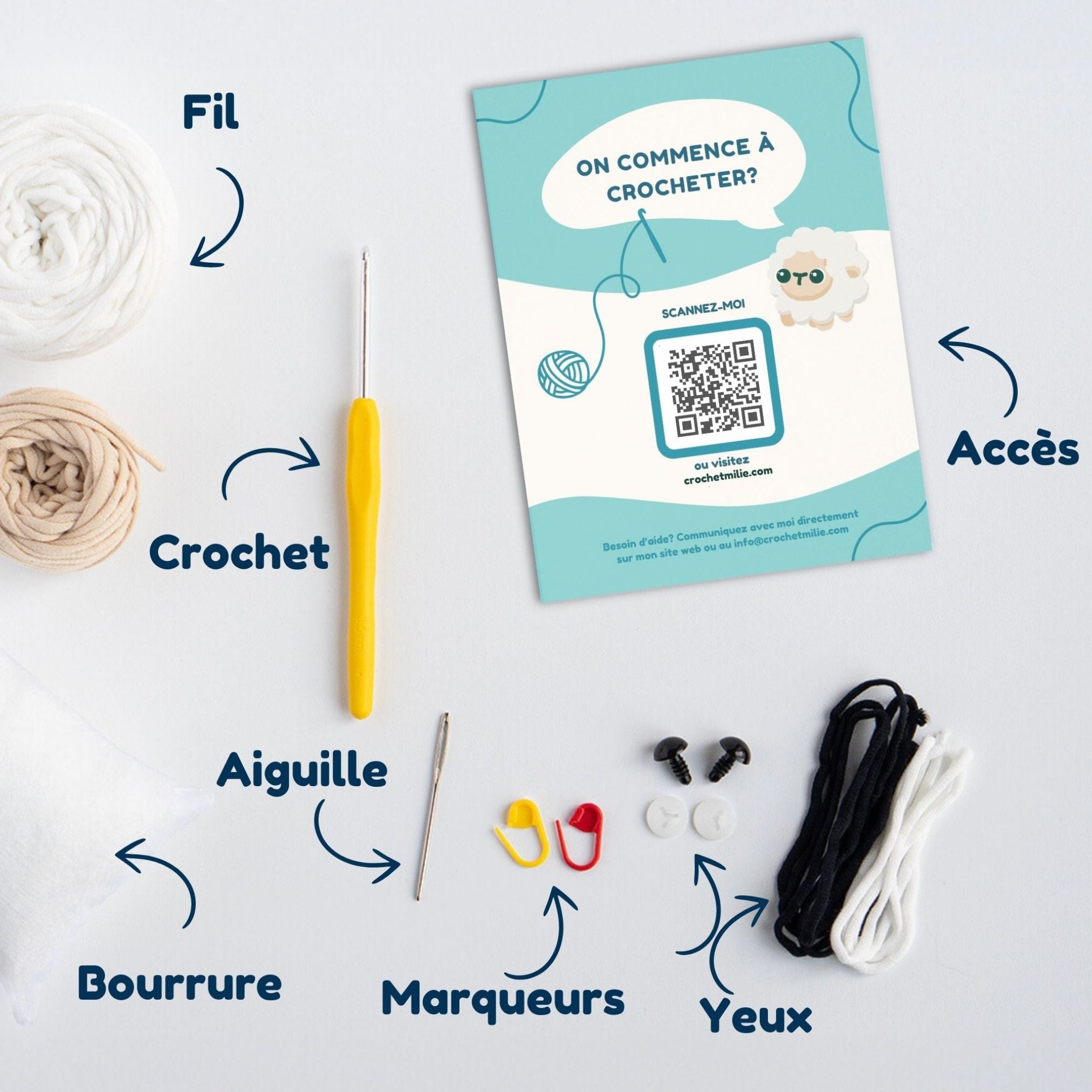 Kit de crochet – La brebis