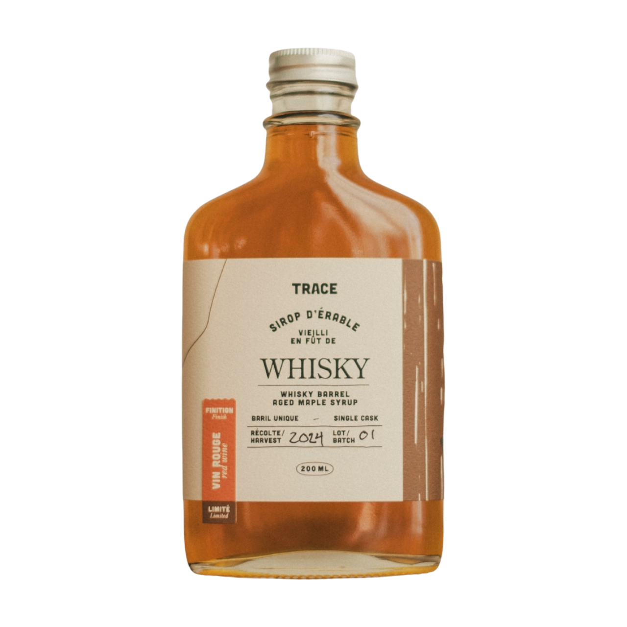 Sirop d'érable vieilli en fût de Whisky (Finish vin rouge - Édition limitée)
