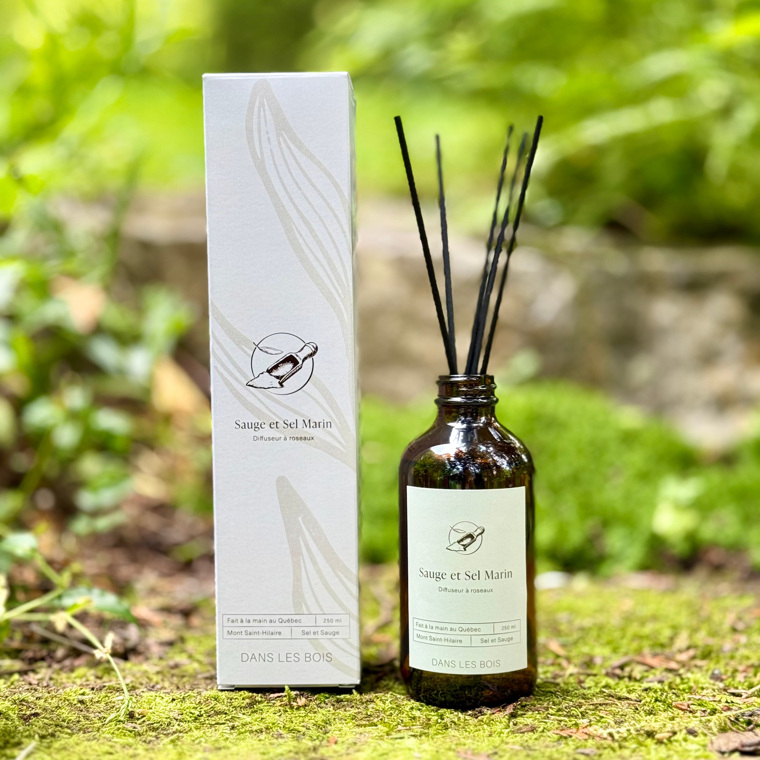 Diffuseur à roseaux - Sauge & Sel Marin