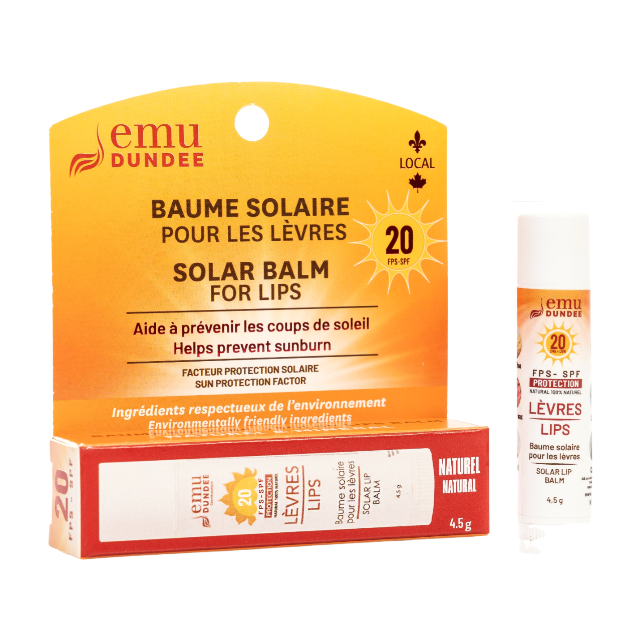 Baume solaire UV pour les lèvres