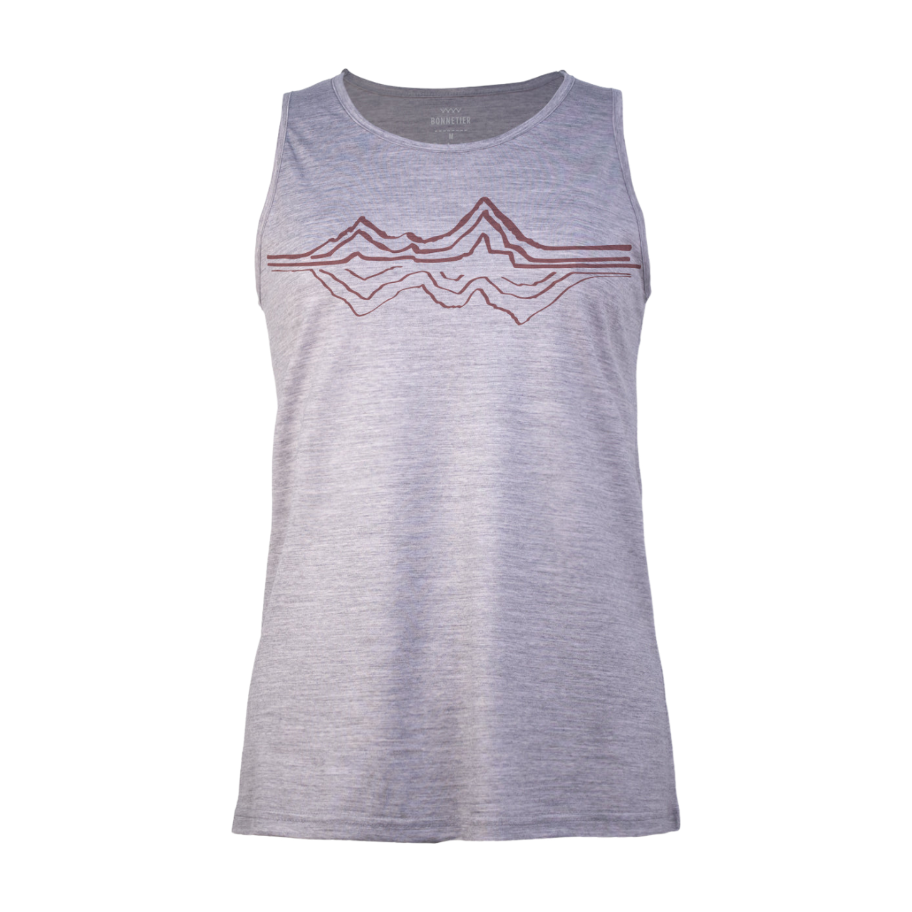 Camisole Mérinos Femme Gris Athlétique Chiné Ultra Léger - Montagne Reflex