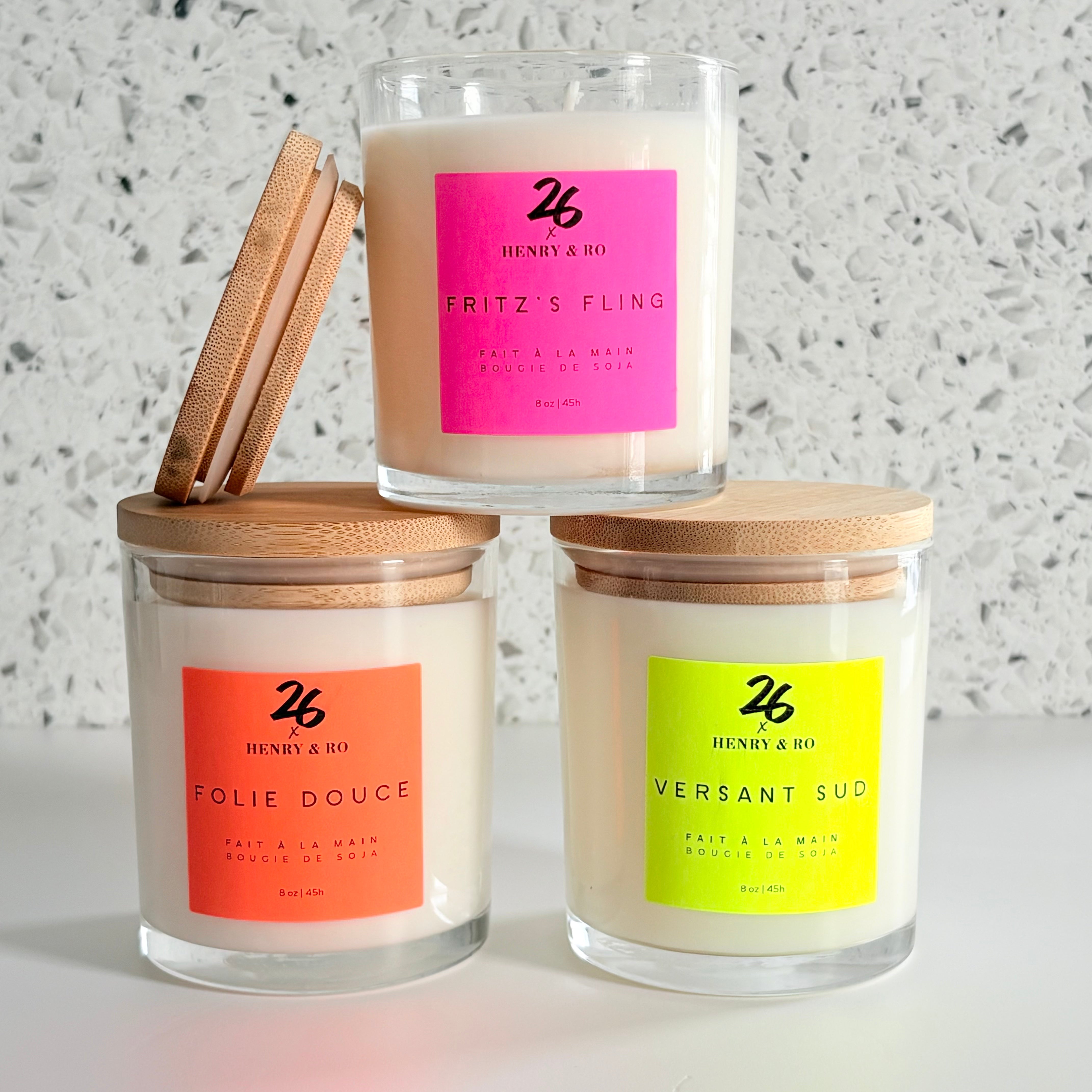 26 x Henry RO. | Bougie Folie Douce