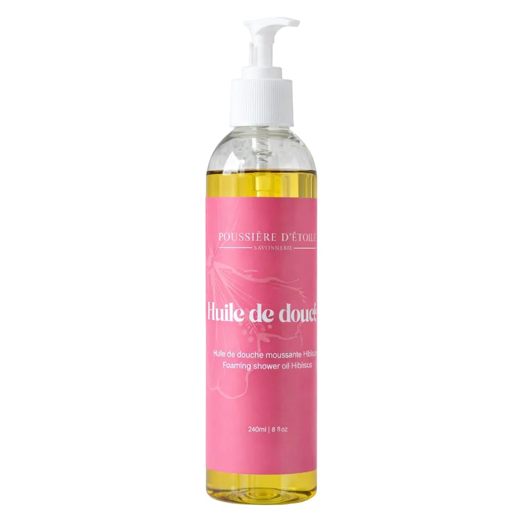 Huile de douche moussante hibiscus