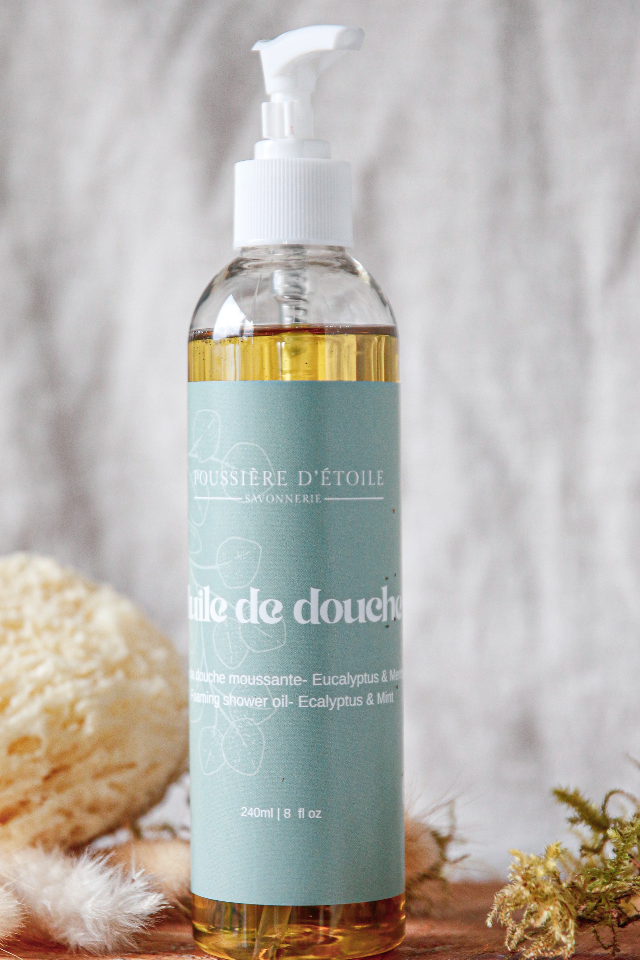 Huile de douche moussante eucalyptus et menthe