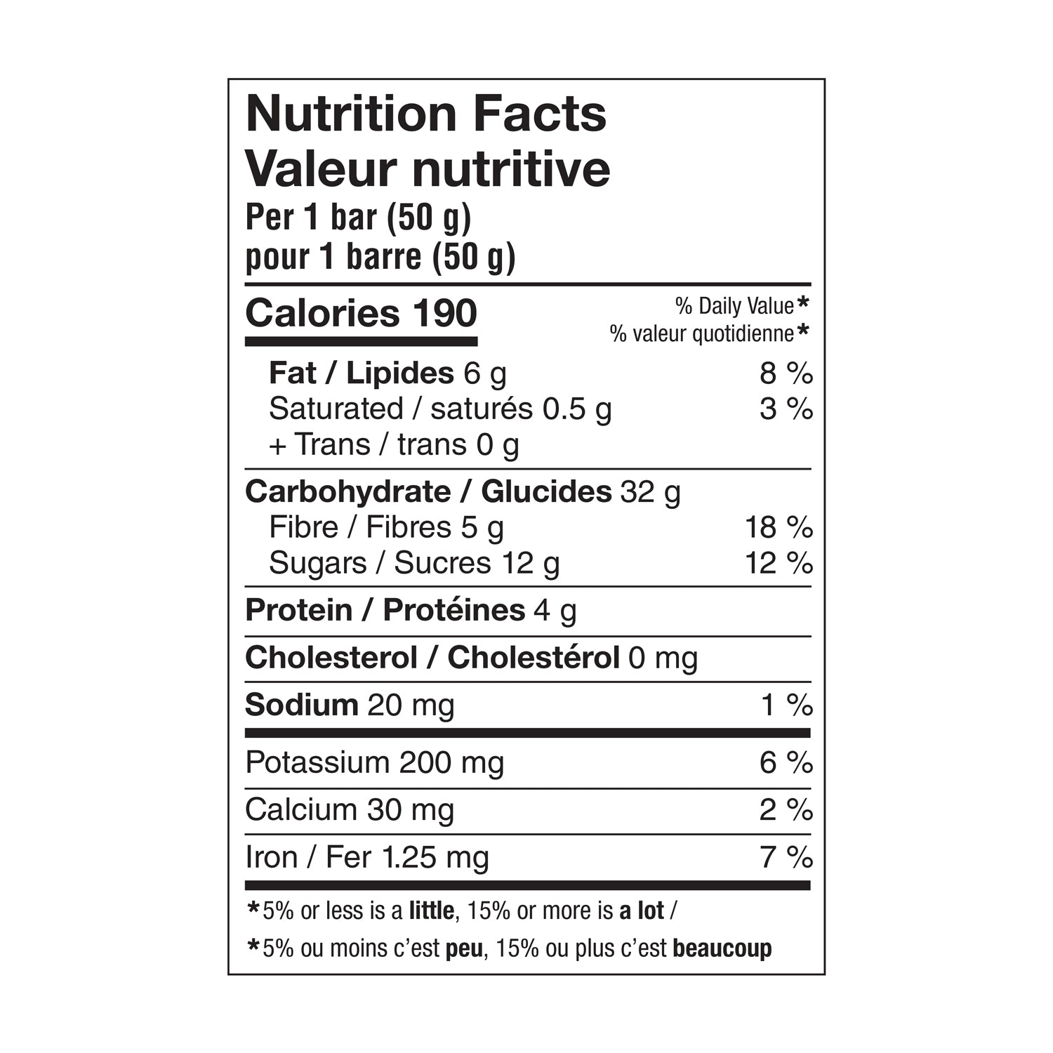 Barre énergétiques